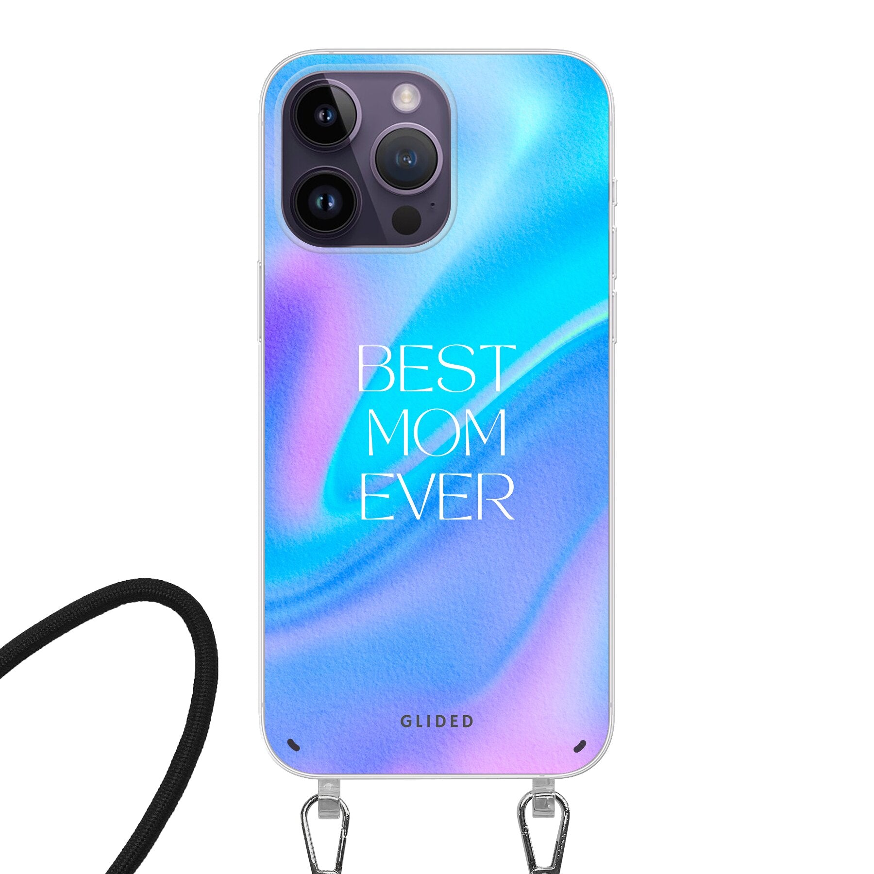 Best Mom - iPhone 14 Pro - Crossbody case mit Band
