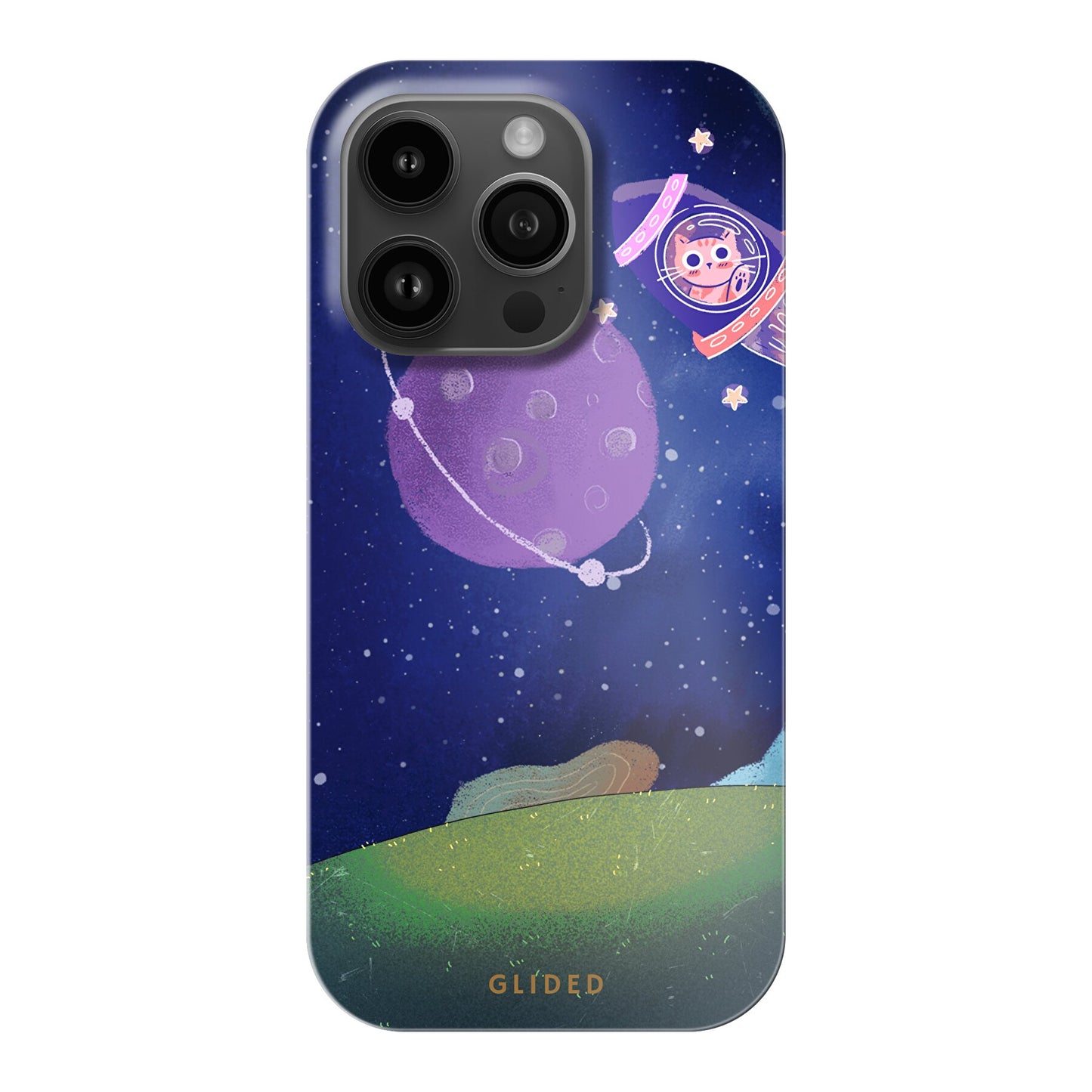 Galaxy Cat - iPhone 14 Pro Handyhülle Hard Case