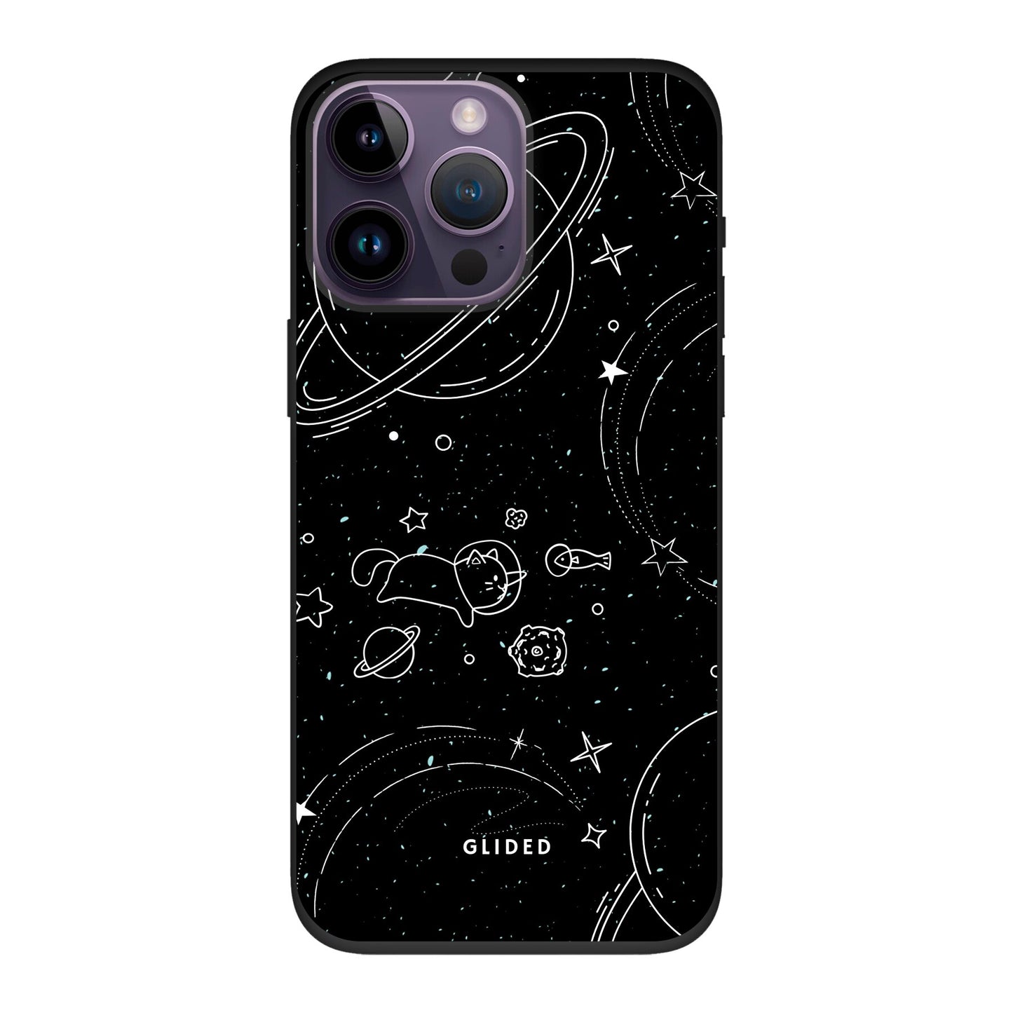 Cosmic Cat - iPhone 14 Pro Max Handyhülle Biologisch Abbaubar