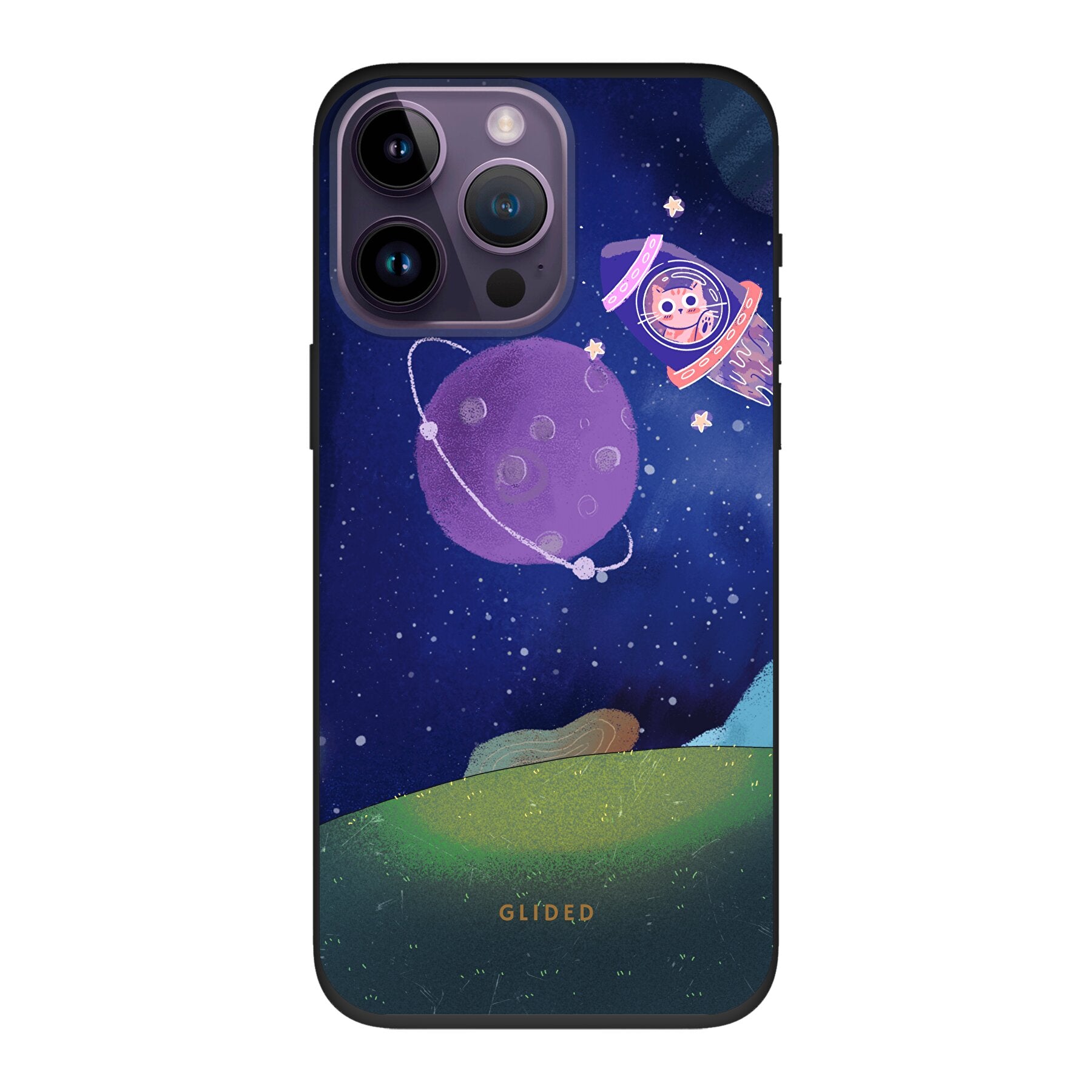 Galaxy Cat - iPhone 14 Pro Max Handyhülle Biologisch Abbaubar