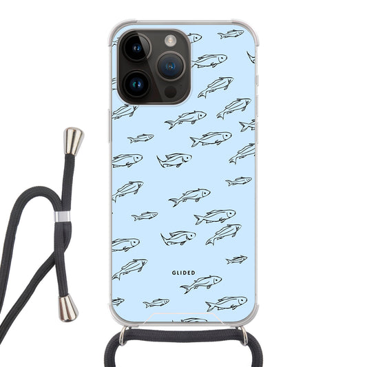 Fishy - iPhone 14 Pro Max Handyhülle Crossbody case mit Band