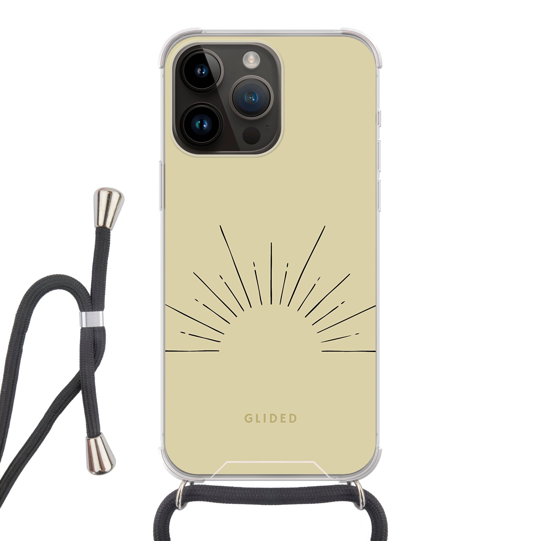 Sunrise - iPhone 14 Pro Max Handyhülle Crossbody case mit Band