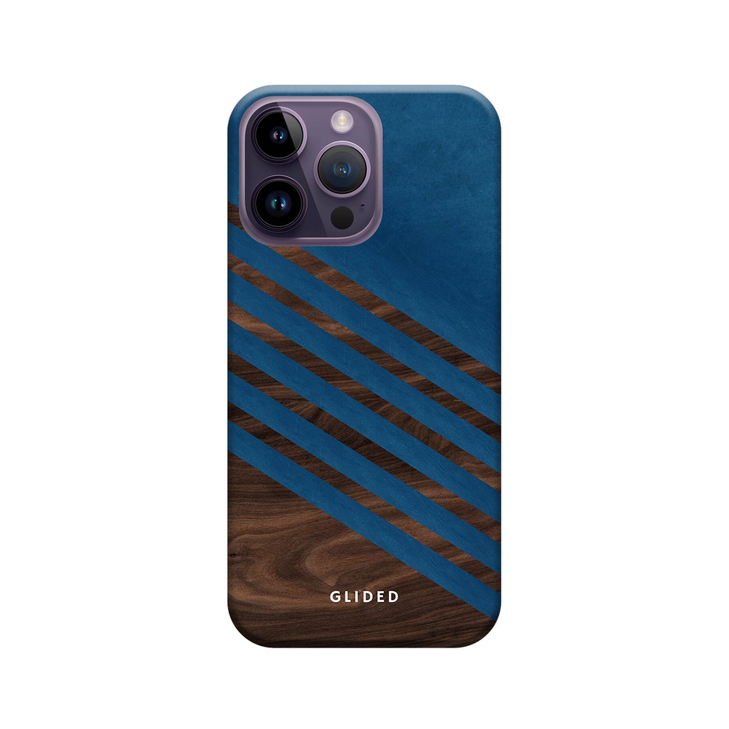 Blue Wood - iPhone 14 Pro Max Handyhülle Tough case