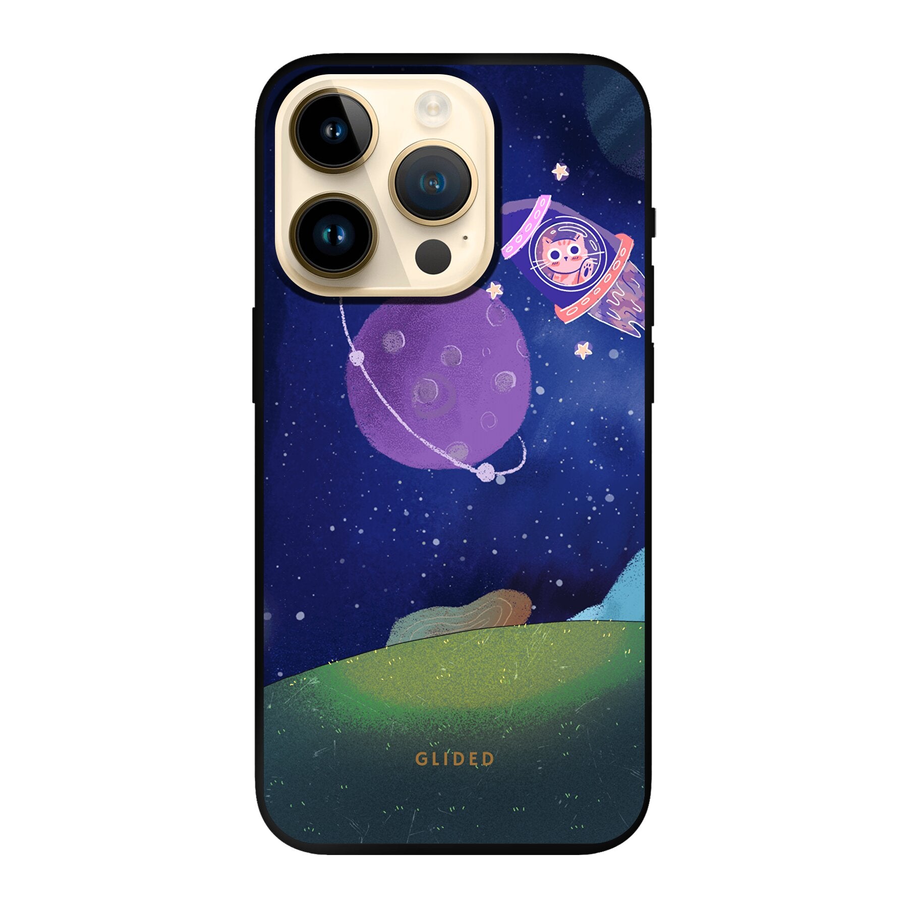 Galaxy Cat - iPhone 14 Pro Handyhülle Soft case