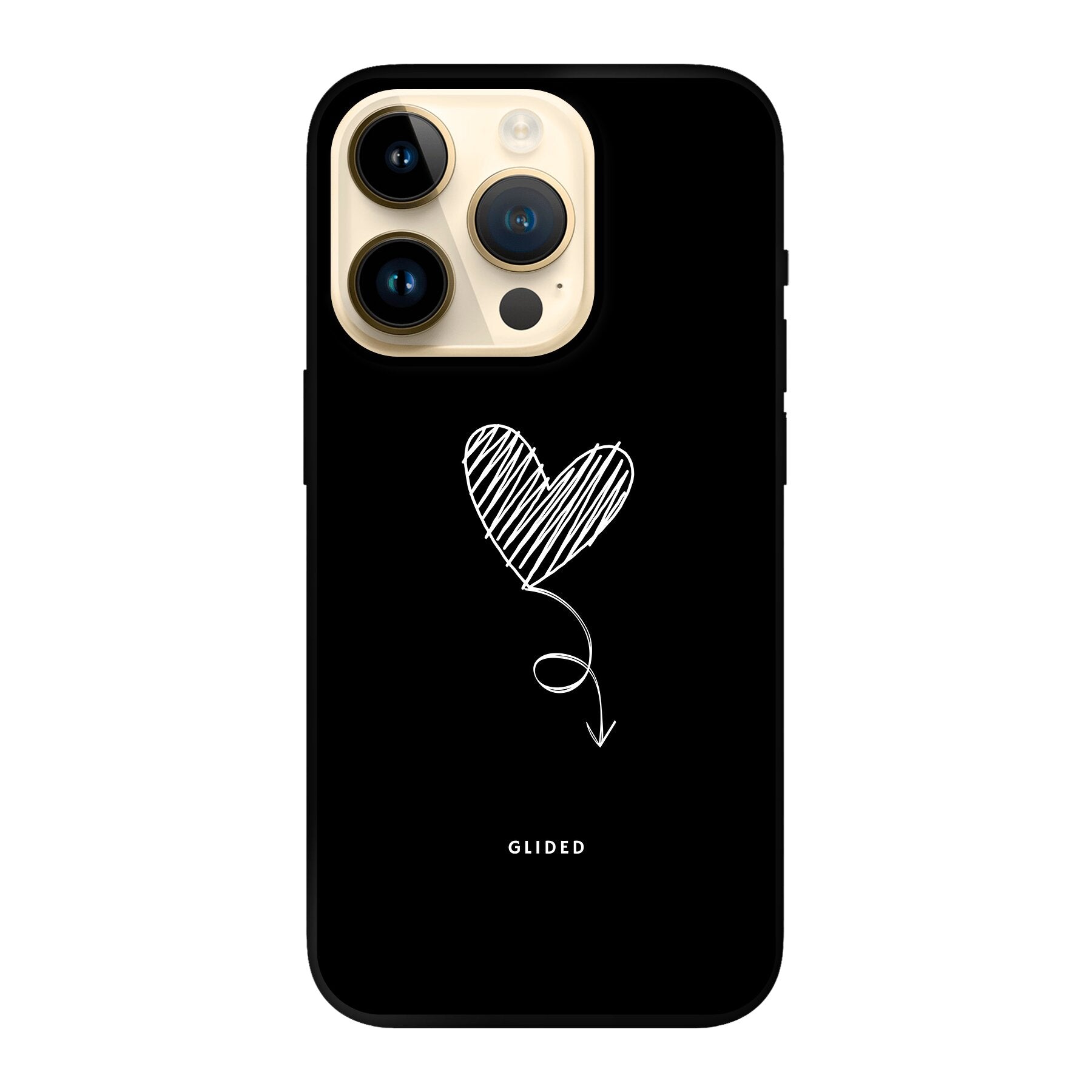 Dark Heart - iPhone 14 Pro Handyhülle Soft case