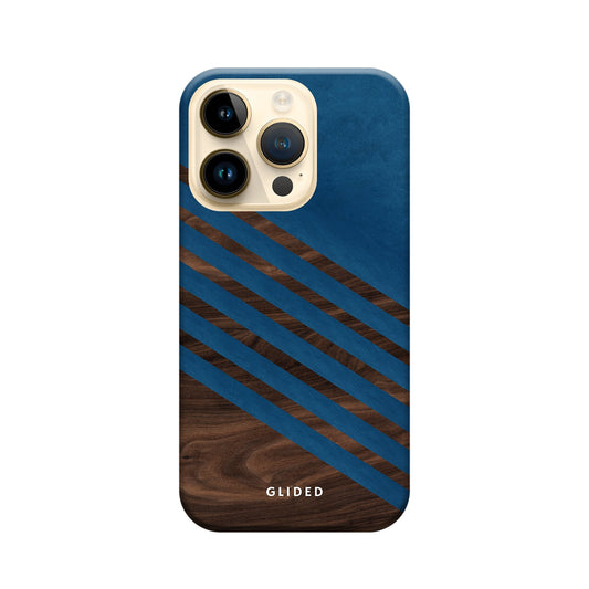 Blue Wood - iPhone 14 Pro Handyhülle Tough case