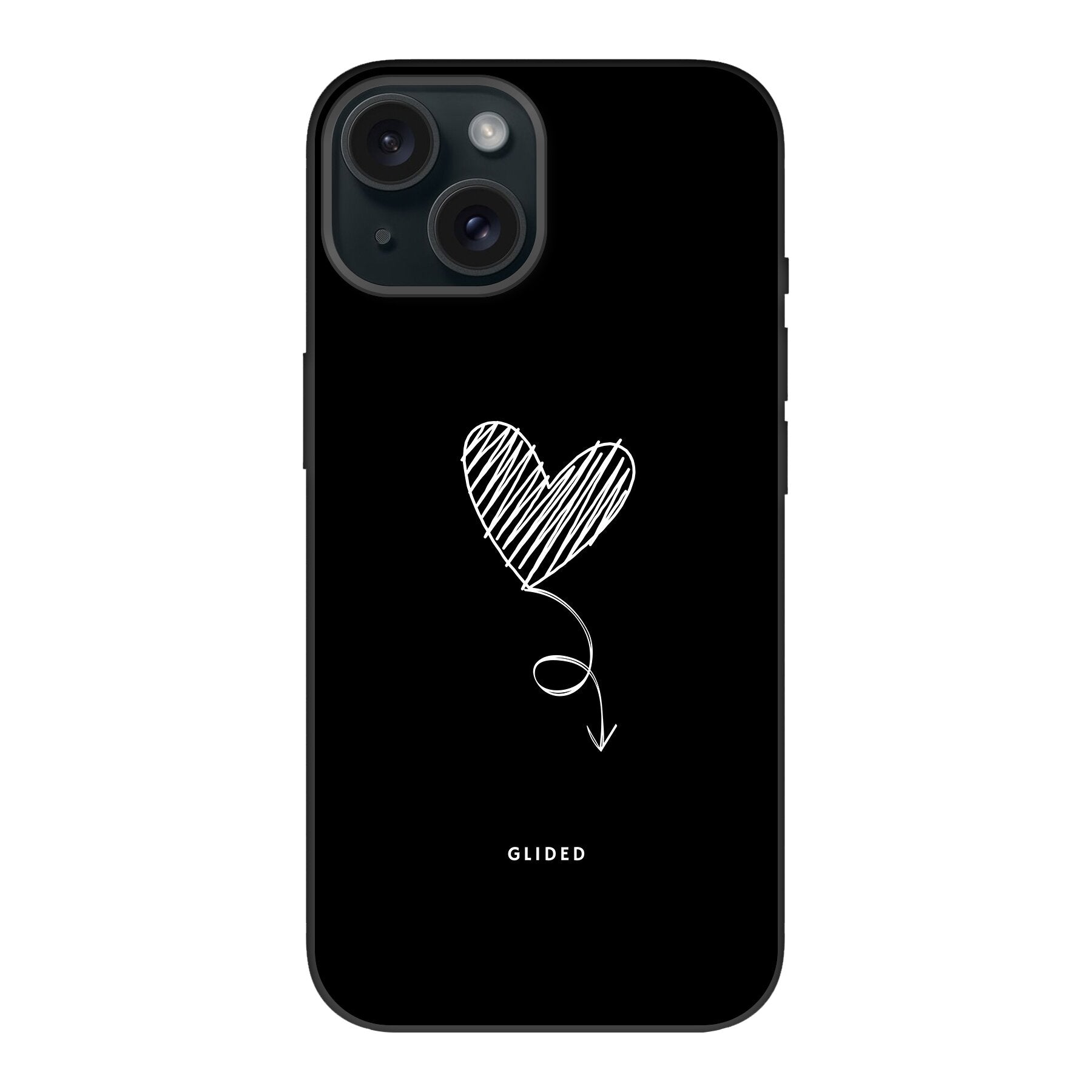 Dark Heart - iPhone 15 Handyhülle Biologisch Abbaubar