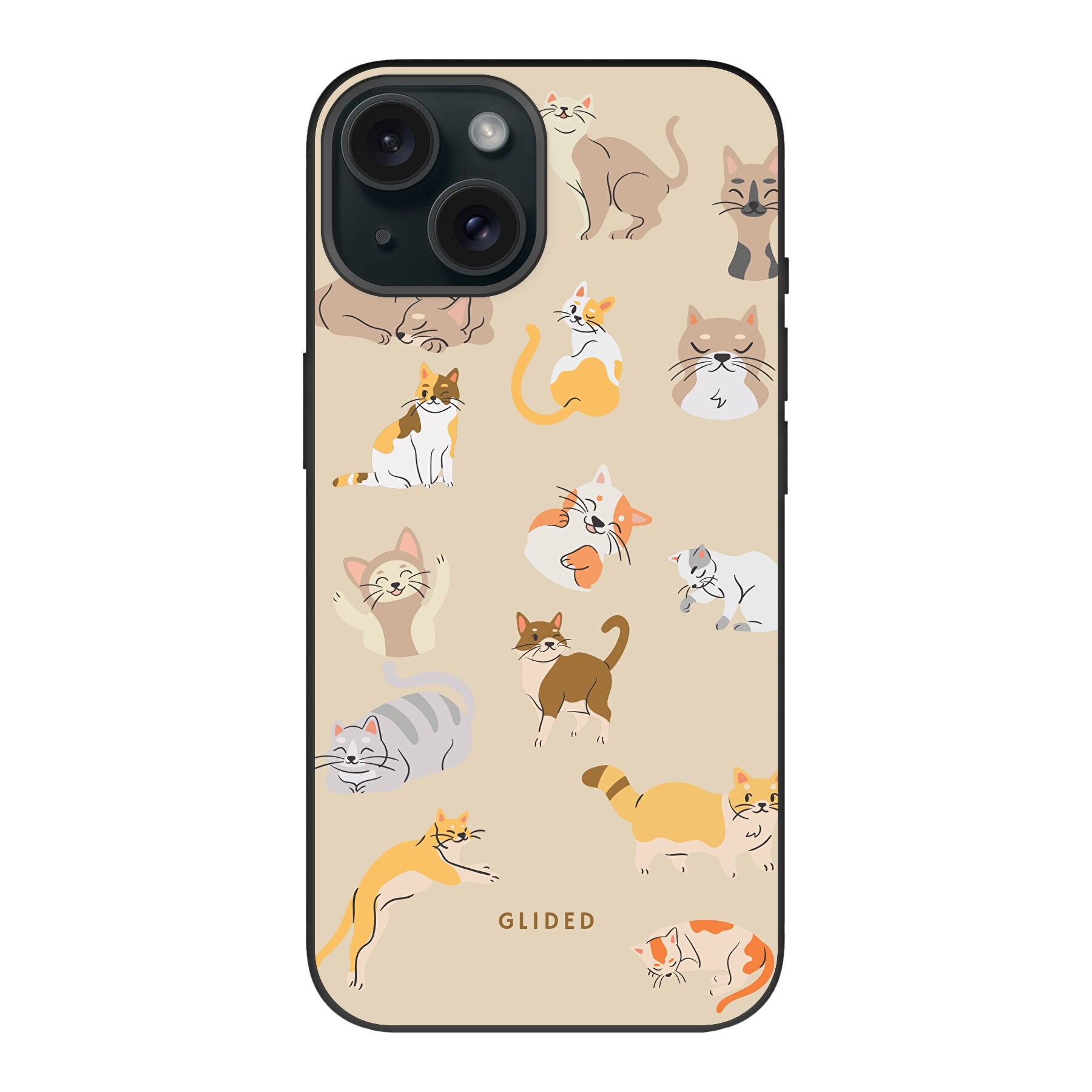 Meow - iPhone 15 Handyhülle Biologisch Abbaubar