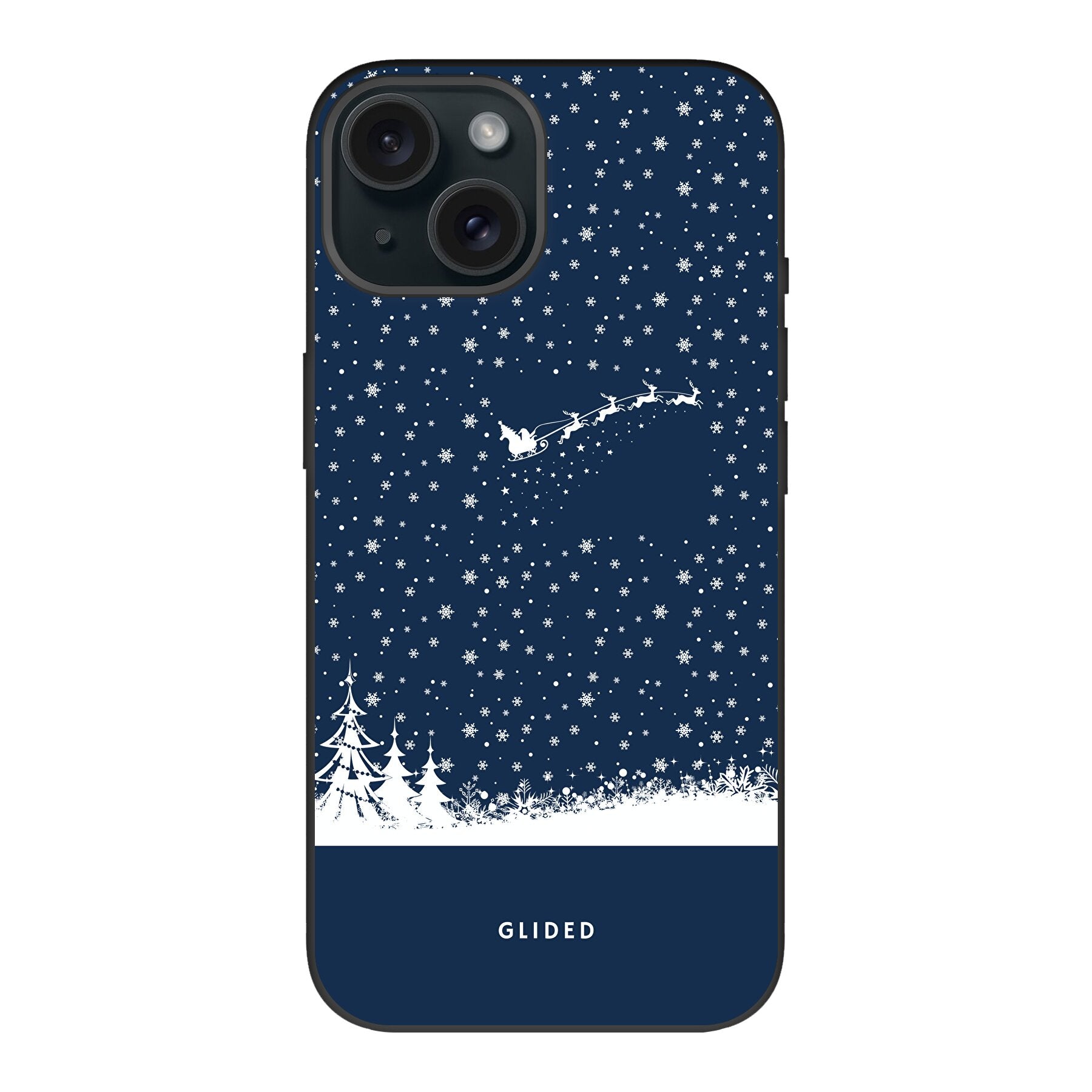 Flying Santa - iPhone 15 Handyhülle Biologisch Abbaubar