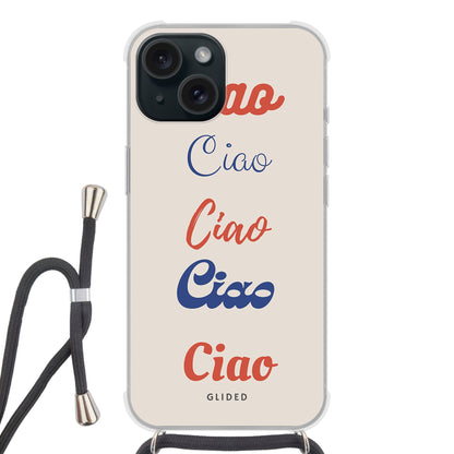 Ciao - iPhone 15 - Crossbody case mit Band