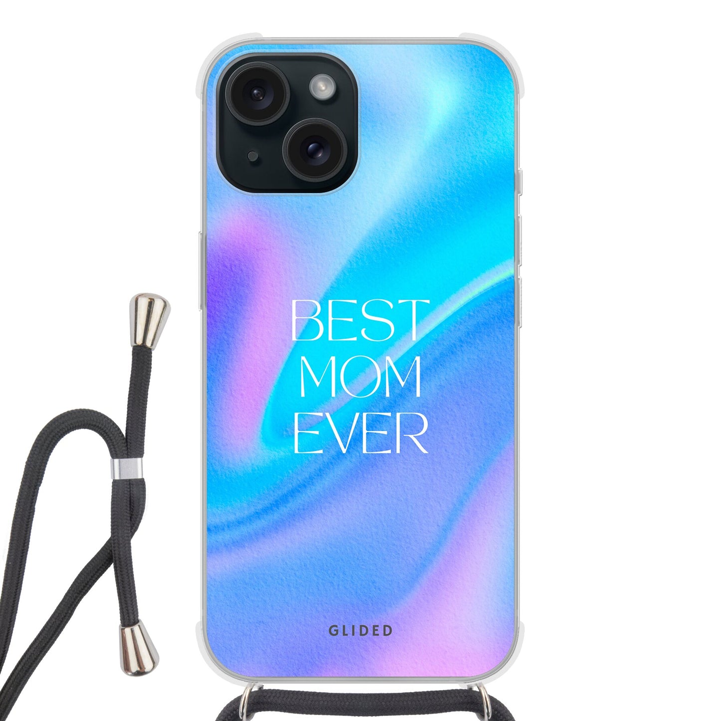 Best Mom - iPhone 15 - Crossbody case mit Band