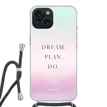 Dream - iPhone 15 Handyhülle Crossbody case mit Band