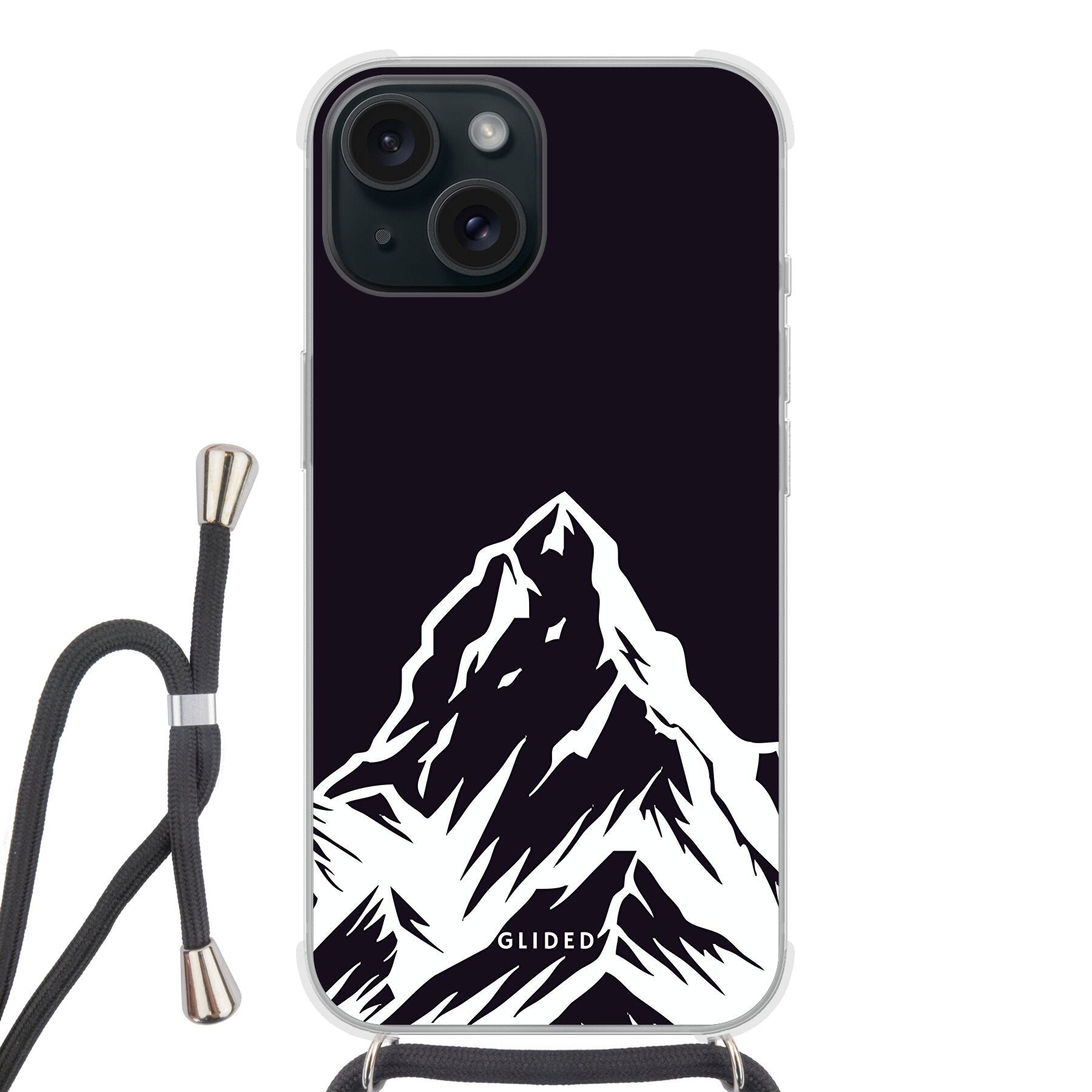 Alpine Adventure - iPhone 15 - Crossbody case mit Band