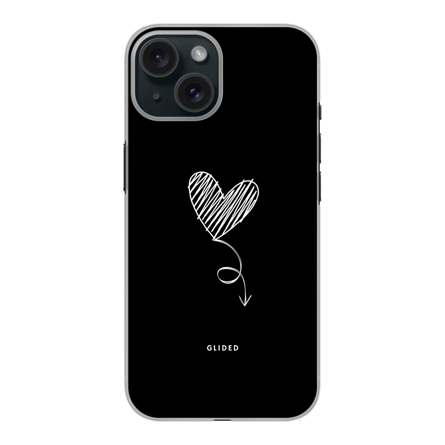 Dark Heart - iPhone 15 Handyhülle Hard Case