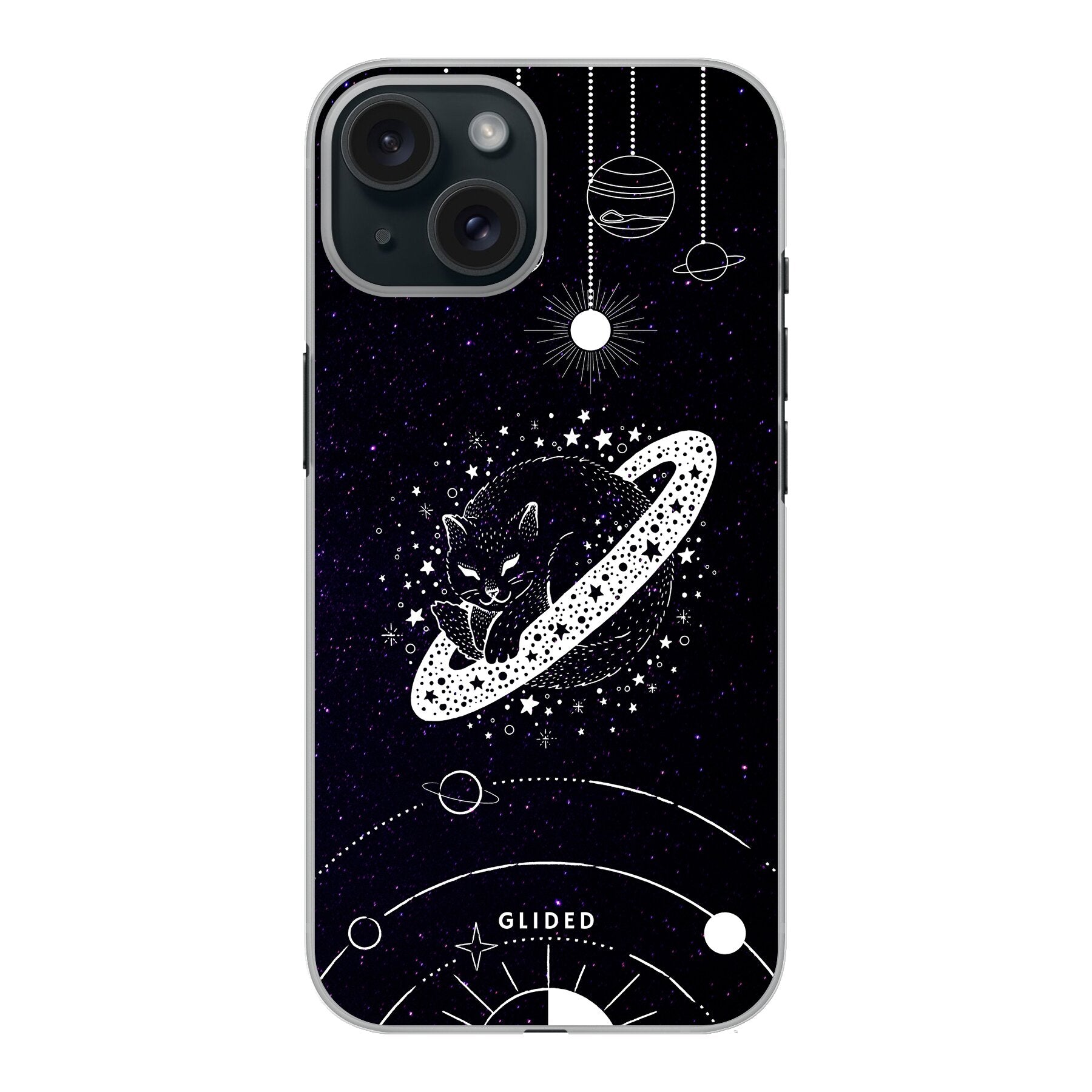 Astro Whiskers - iPhone 15 Handyhülle Hard Case