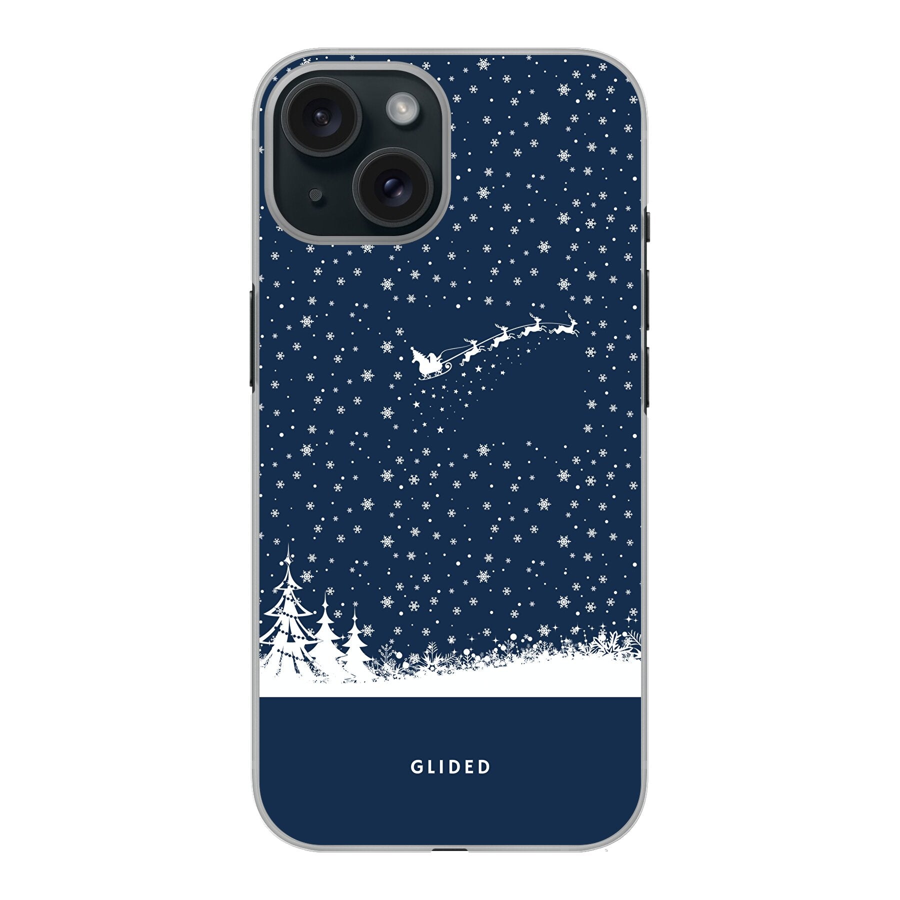 Flying Santa - iPhone 15 Handyhülle Hard Case