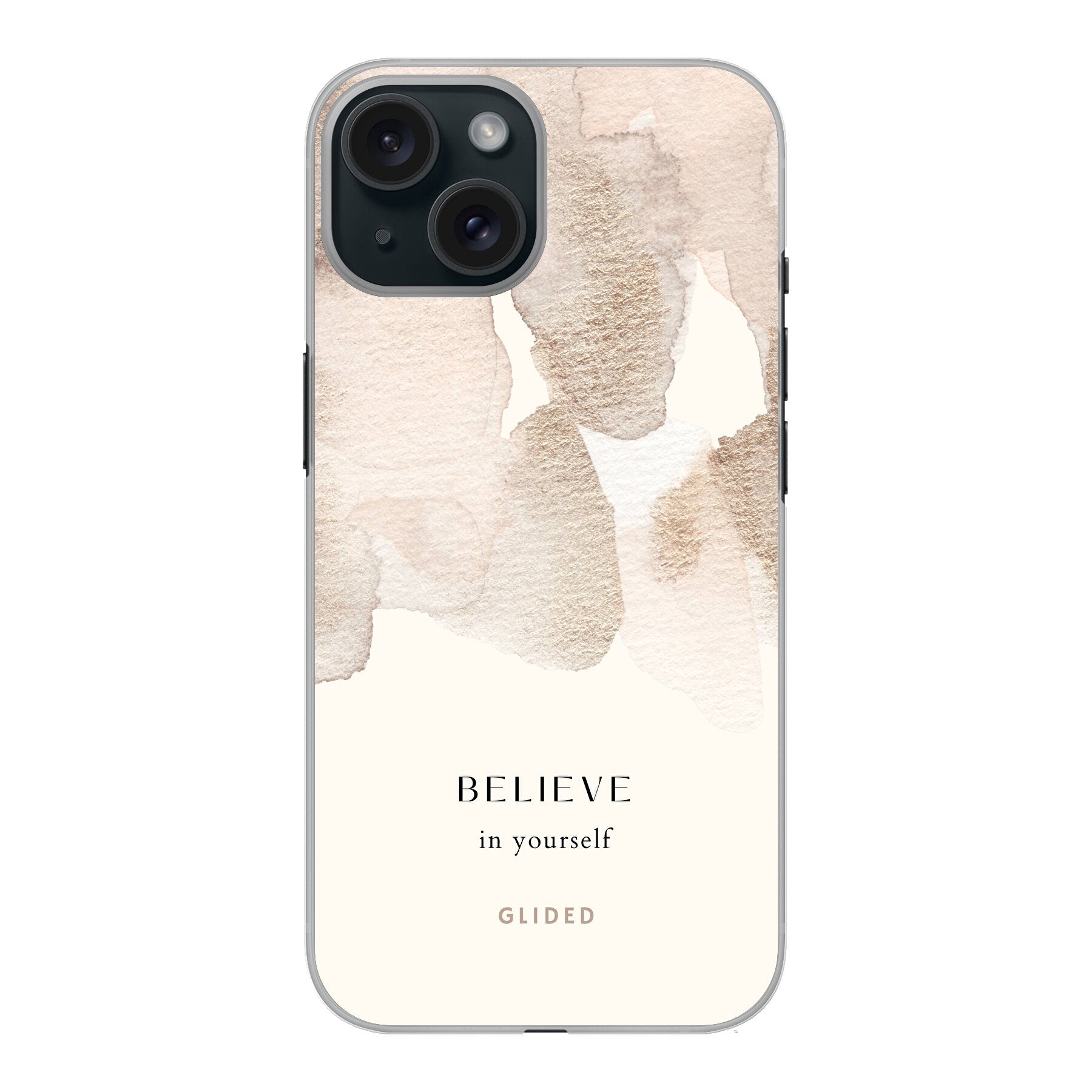 Believe in yourself - iPhone 15 Handyhülle Hard Case