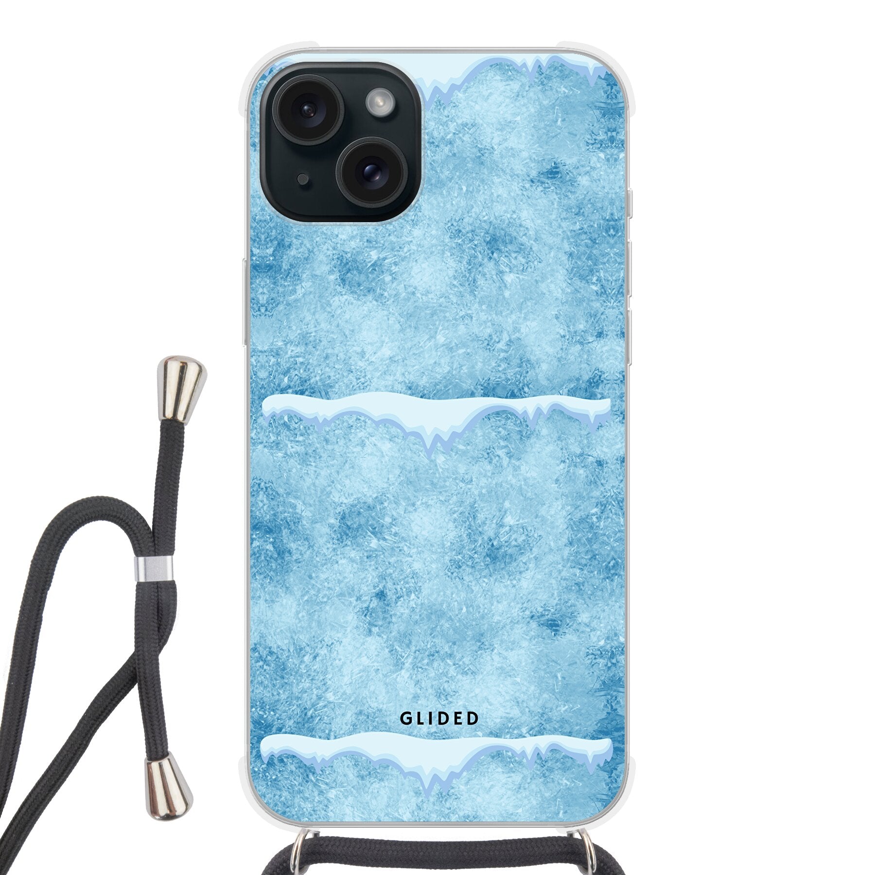 Ice Time - iPhone 15 Plus Handyhülle Crossbody case mit Band
