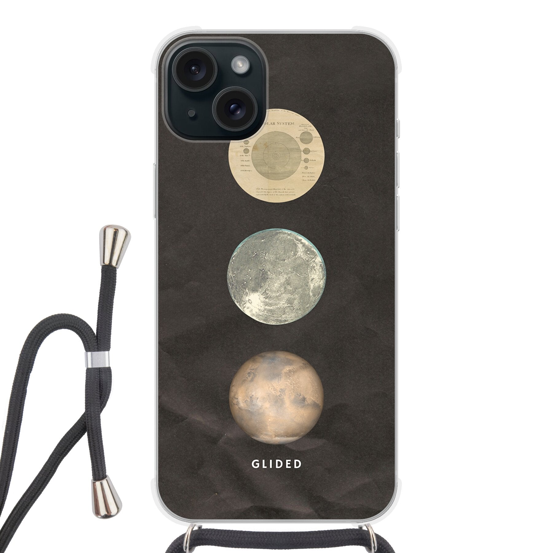 Galaxy - iPhone 15 Plus Handyhülle Crossbody case mit Band
