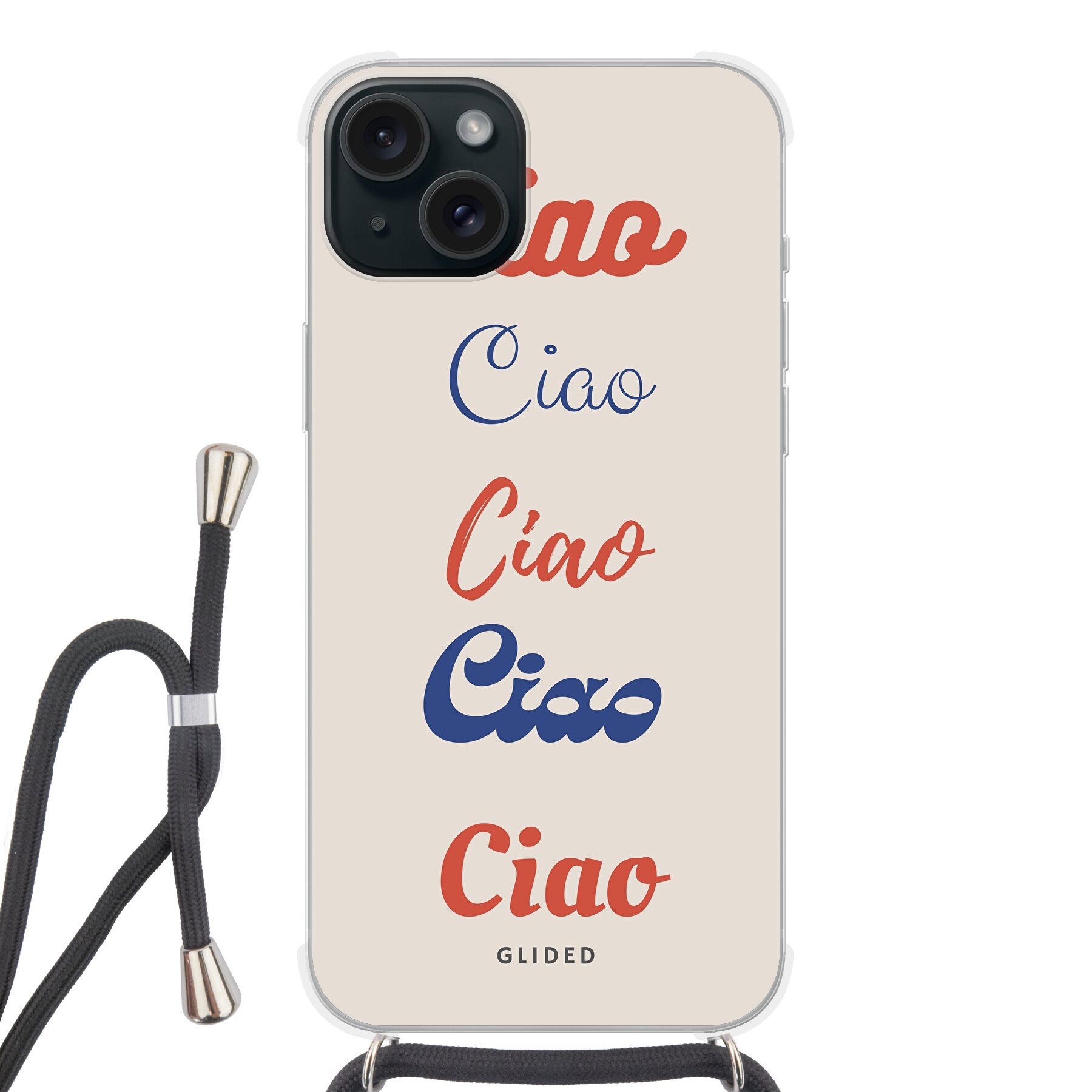 Ciao - iPhone 15 Plus - Crossbody case mit Band