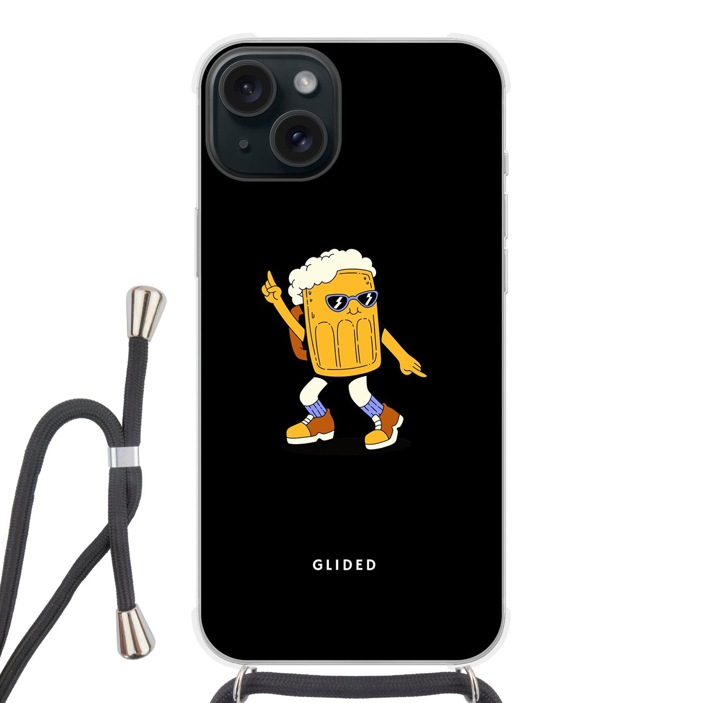 Brew Dance - iPhone 15 Plus - Crossbody case mit Band