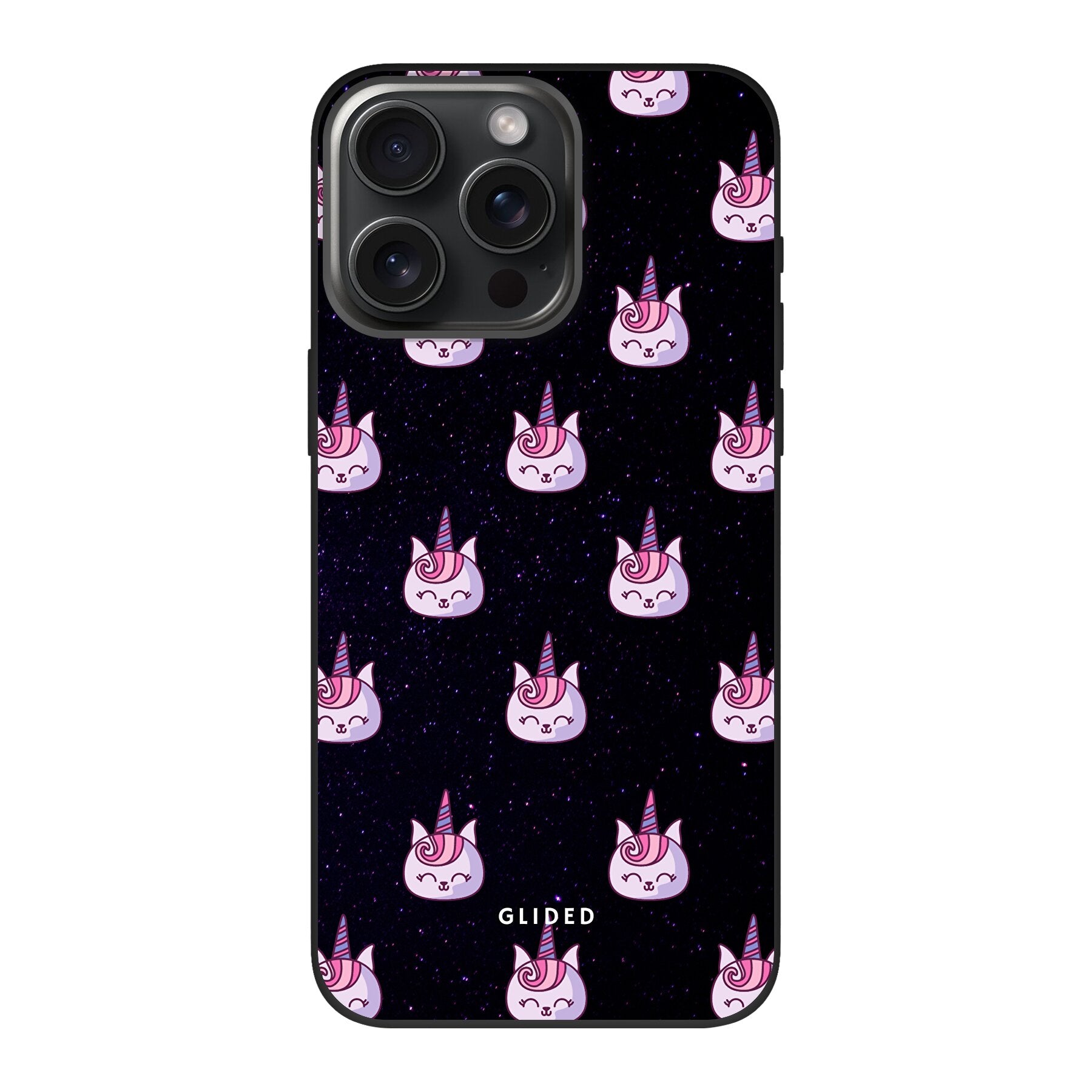 Unicorn Meow - iPhone 15 Pro Handyhülle Biologisch Abbaubar