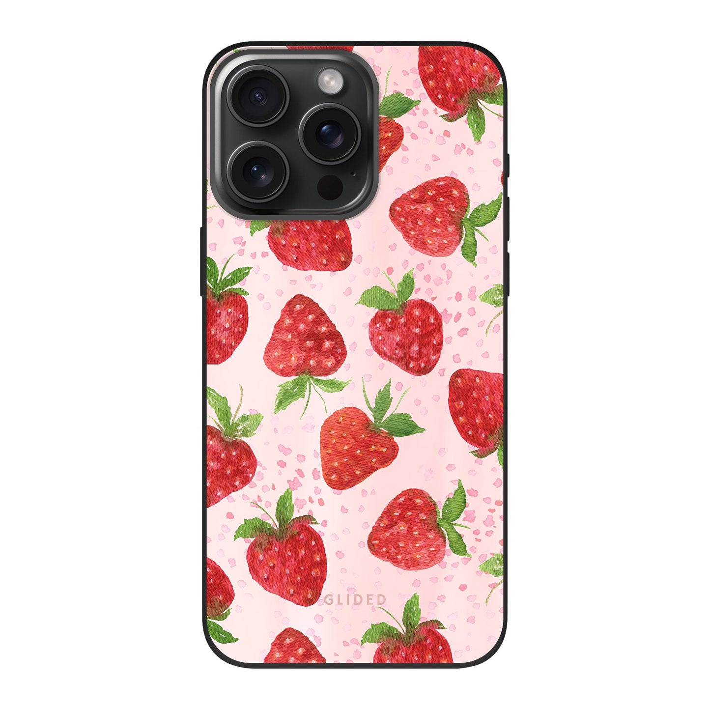 Strawberry Dream - iPhone 15 Pro Handyhülle Biologisch Abbaubar