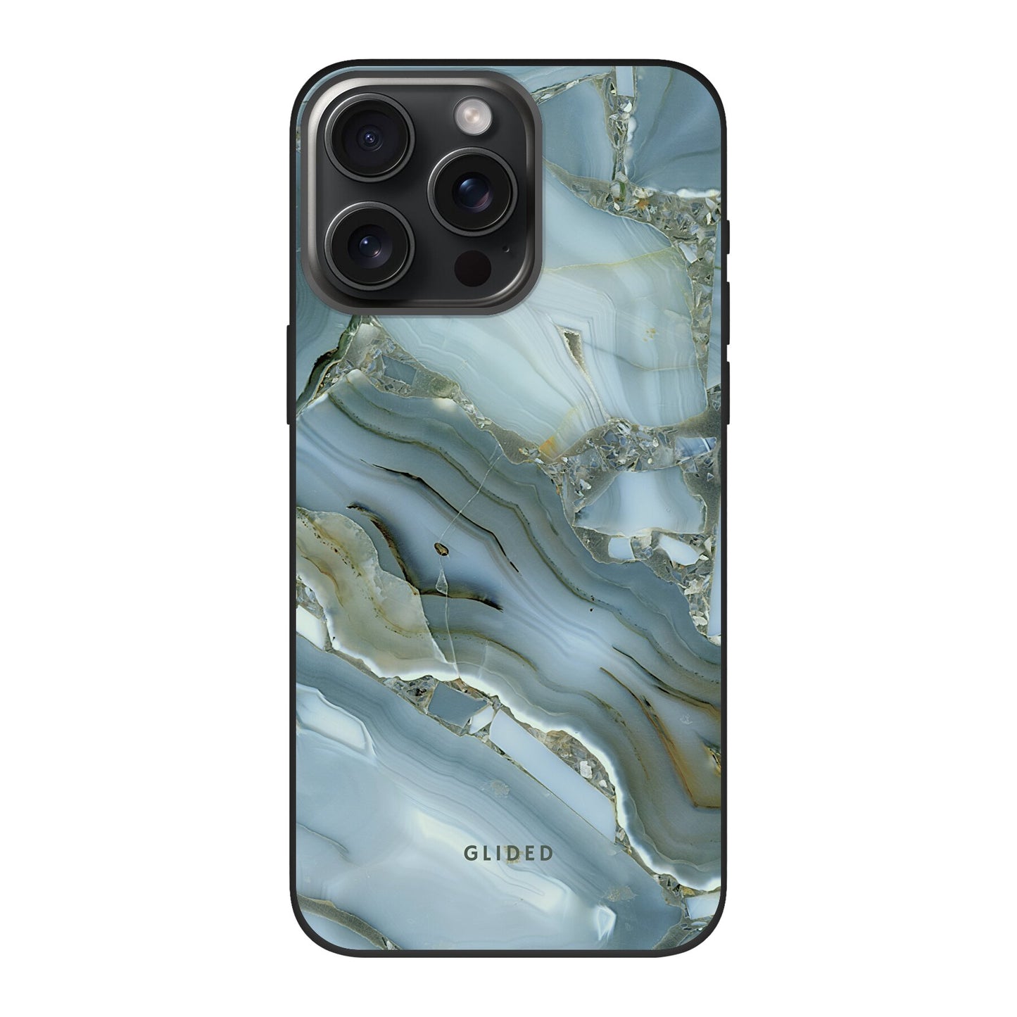 Green Marble - iPhone 15 Pro Handyhülle Biologisch Abbaubar