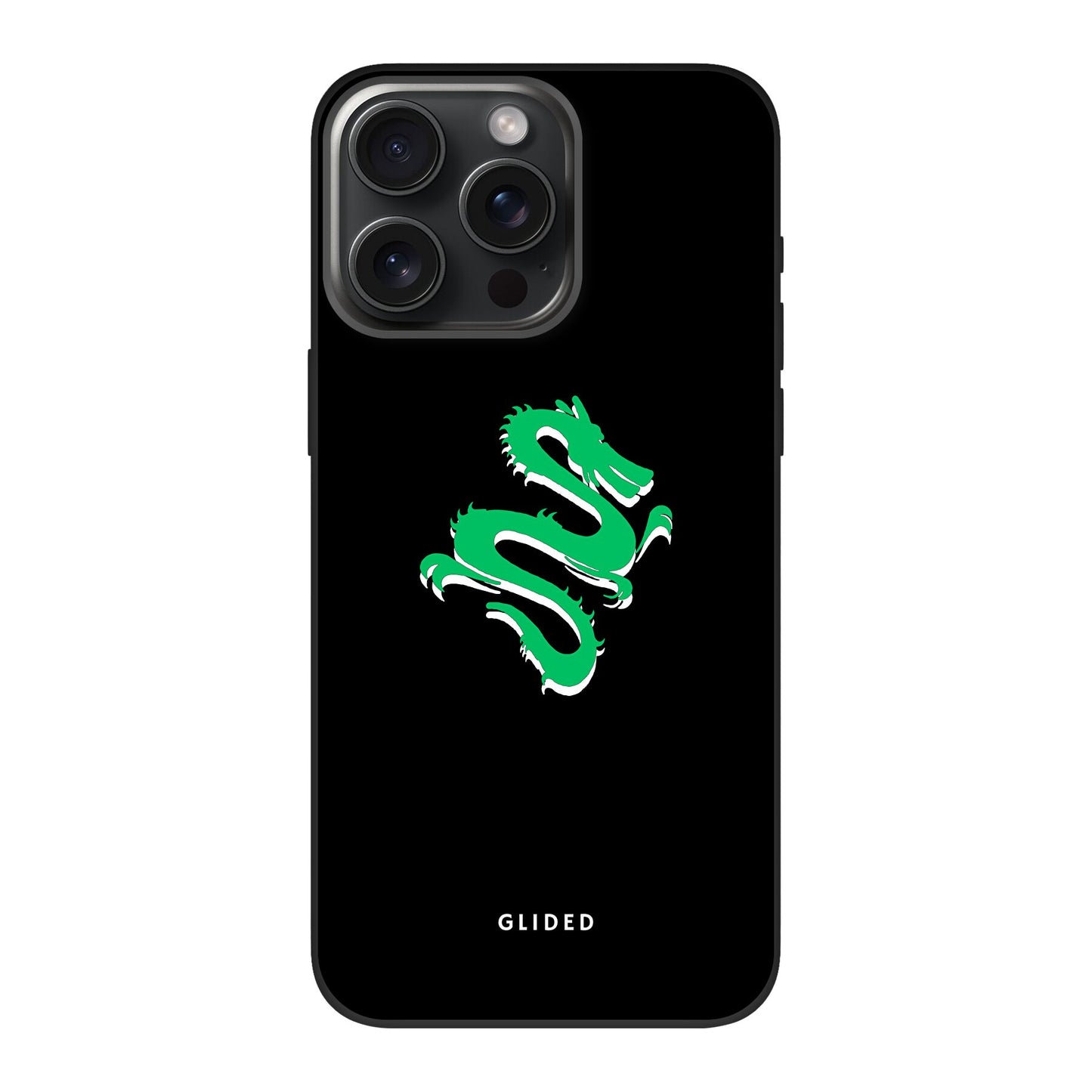 Emerald Dragon - iPhone 15 Pro Handyhülle Biologisch Abbaubar
