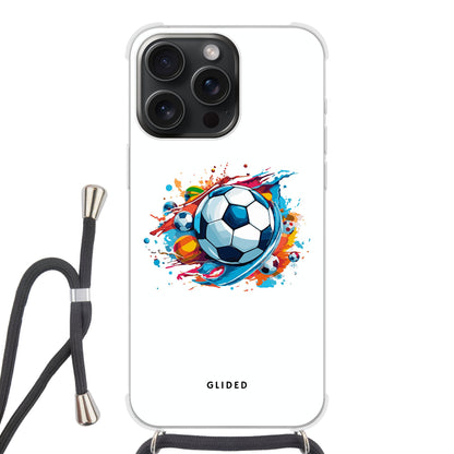 Football Passion - iPhone 15 Pro Handyhülle Crossbody case mit Band