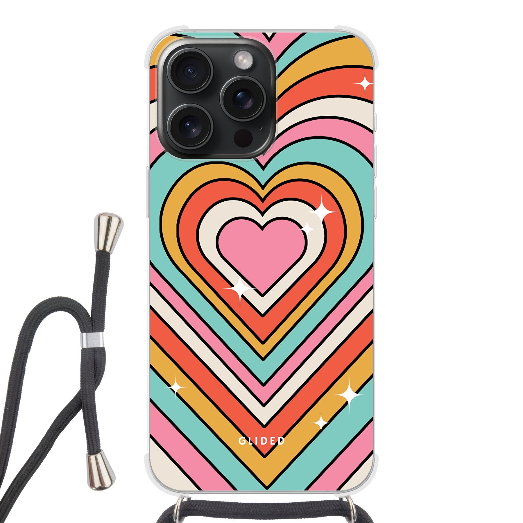 Endless Love - iPhone 15 Pro Handyhülle Crossbody case mit Band