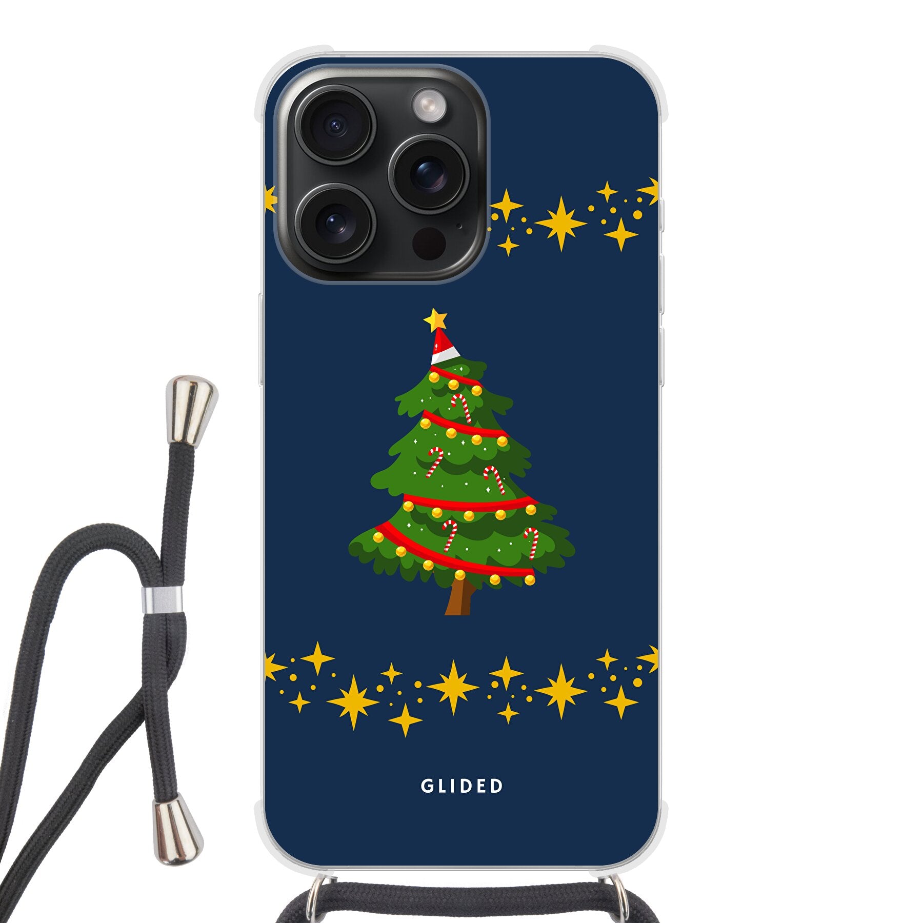 Christmas Tree - iPhone 15 Pro Handyhülle Crossbody case mit Band