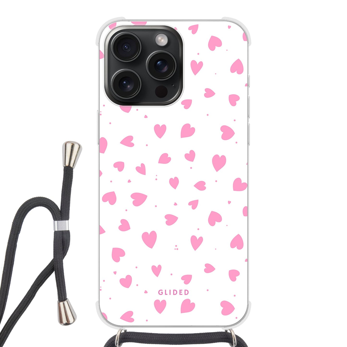 Infinite Love - iPhone 15 Pro Handyhülle Crossbody case mit Band
