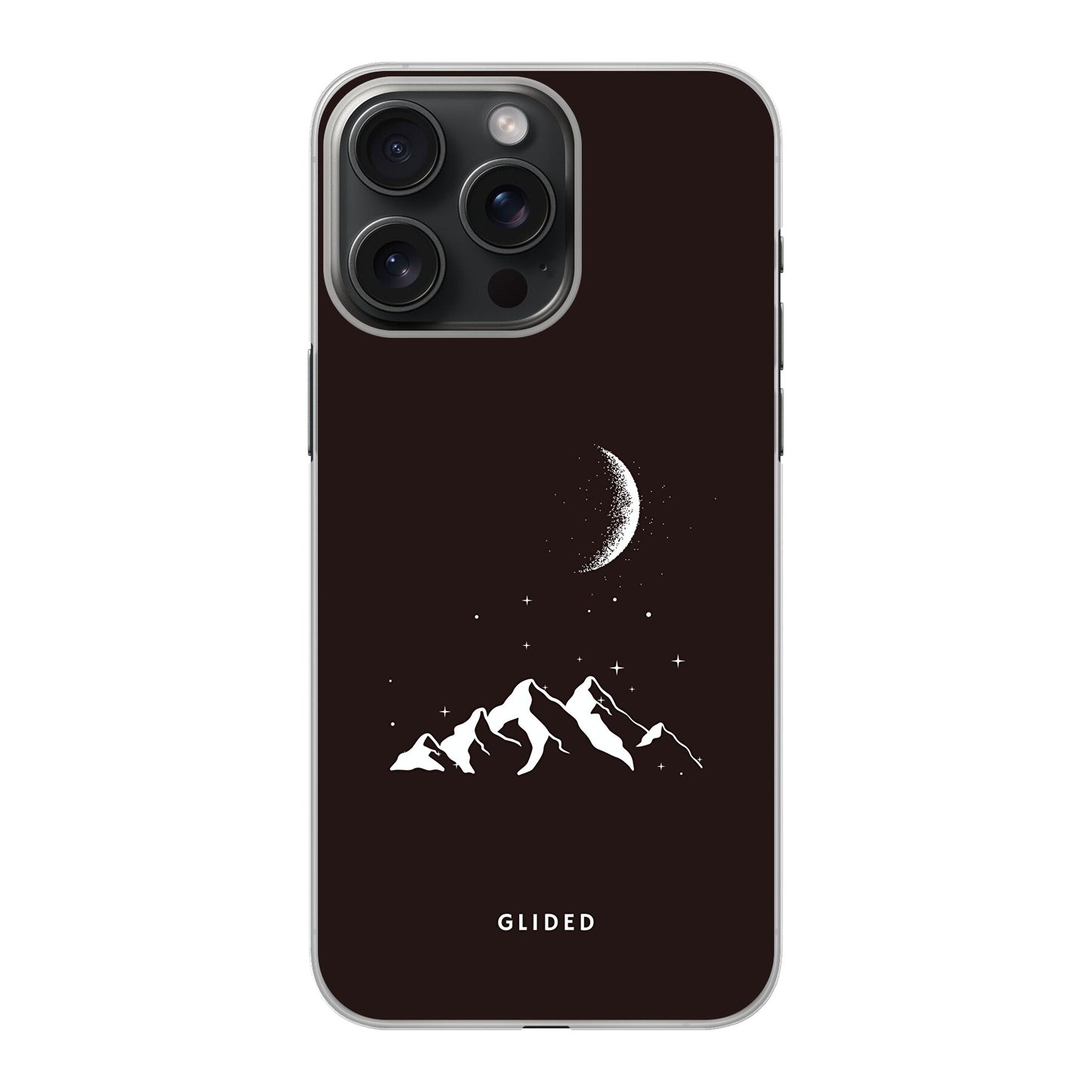 Midnight Peaks - iPhone 15 Pro Handyhülle Hard Case