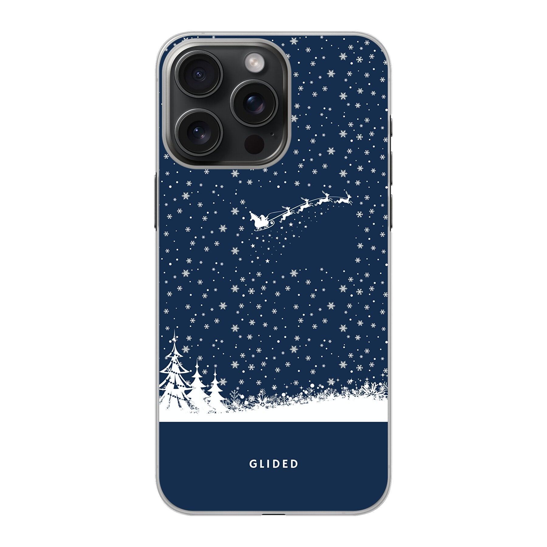 Flying Santa - iPhone 15 Pro Handyhülle Hard Case