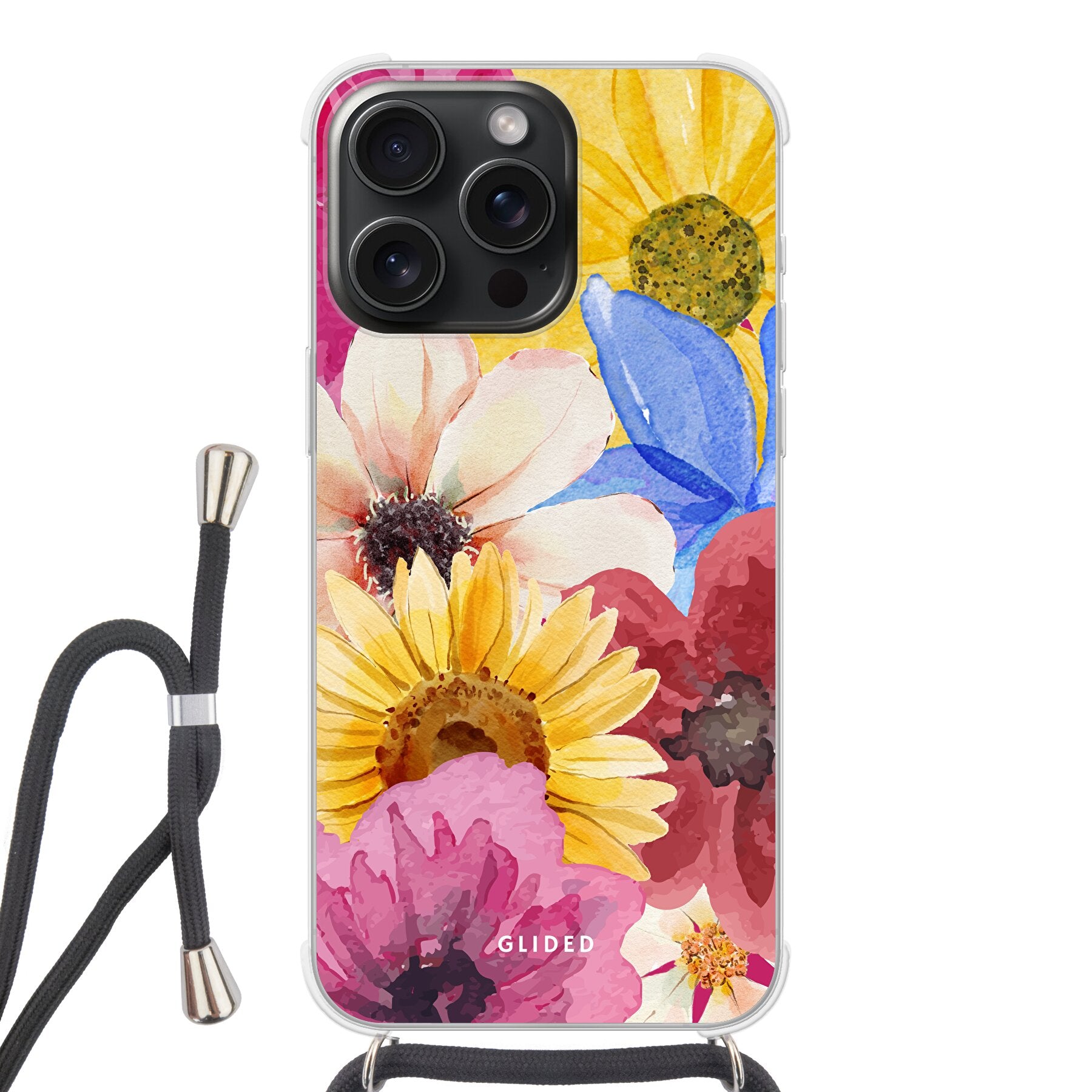 Bouquet - iPhone 15 Pro Max - Crossbody case mit Band
