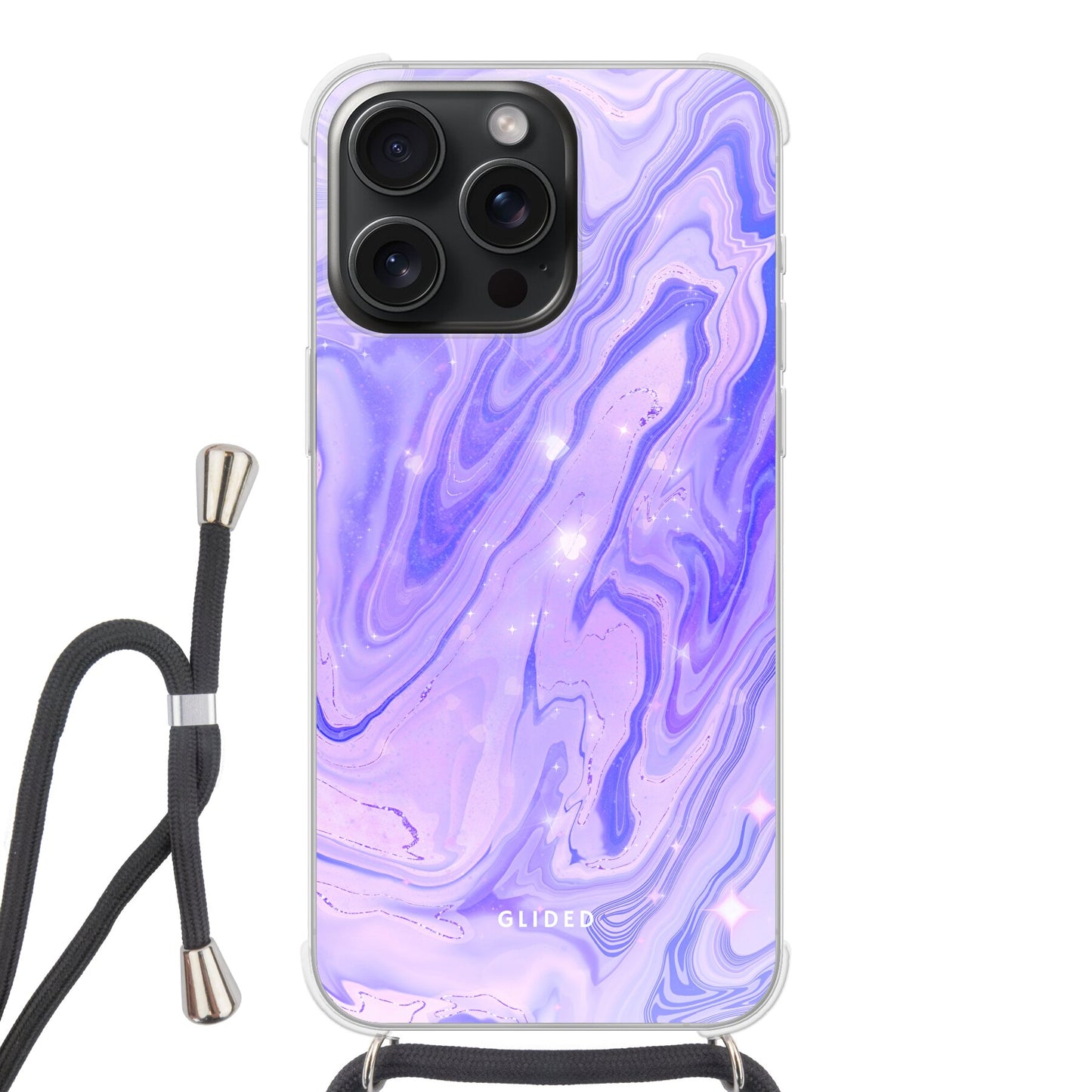 Purple Dream - iPhone 15 Pro Max Handyhülle Crossbody case mit Band