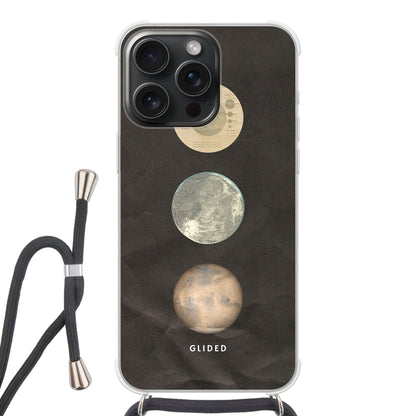 Galaxy - iPhone 15 Pro Max Handyhülle Crossbody case mit Band