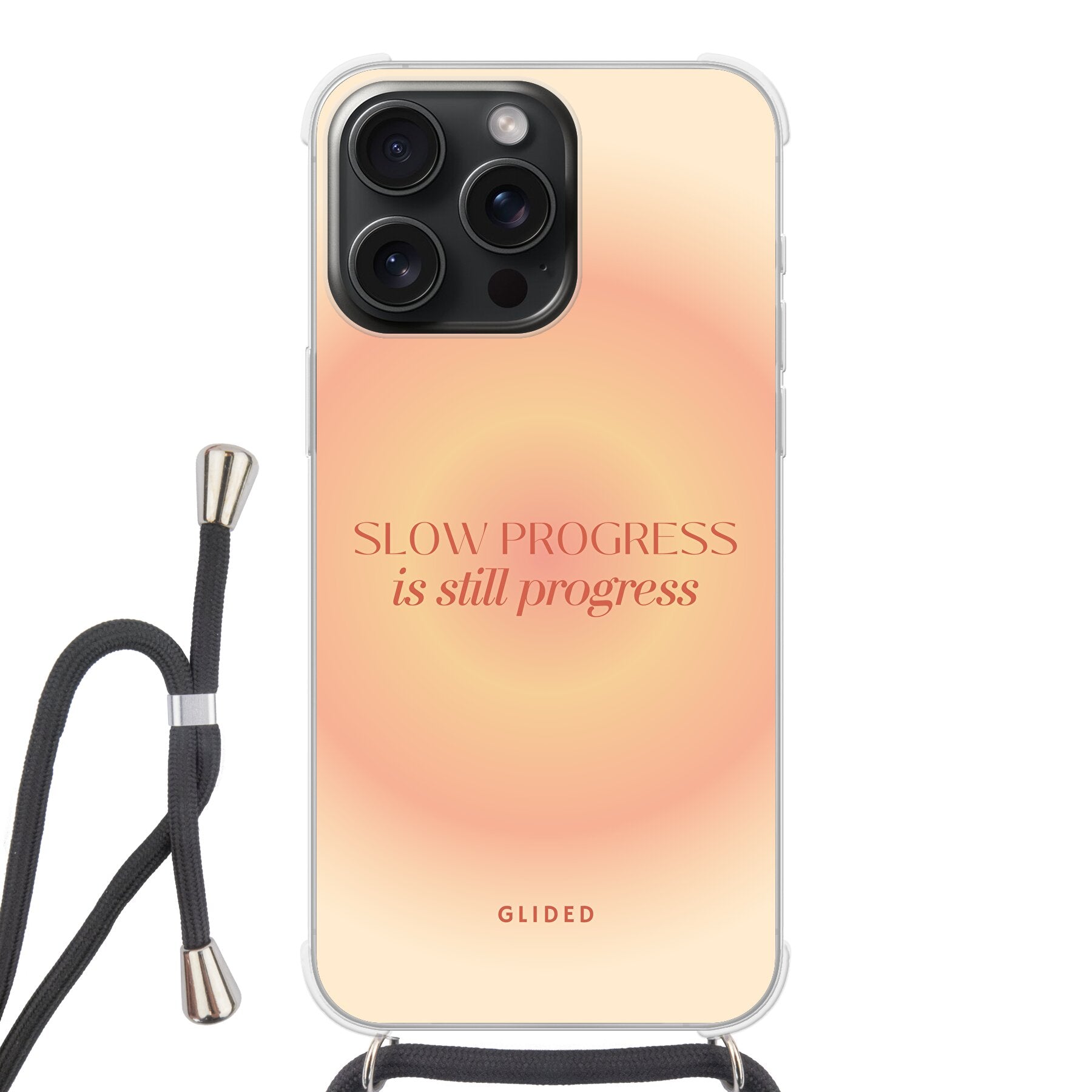 Progress - iPhone 15 Pro Max Handyhülle Crossbody case mit Band