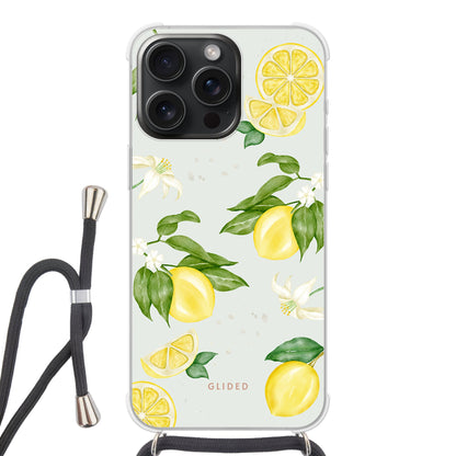 Lemon Beauty - iPhone 15 Pro Max Handyhülle Crossbody case mit Band