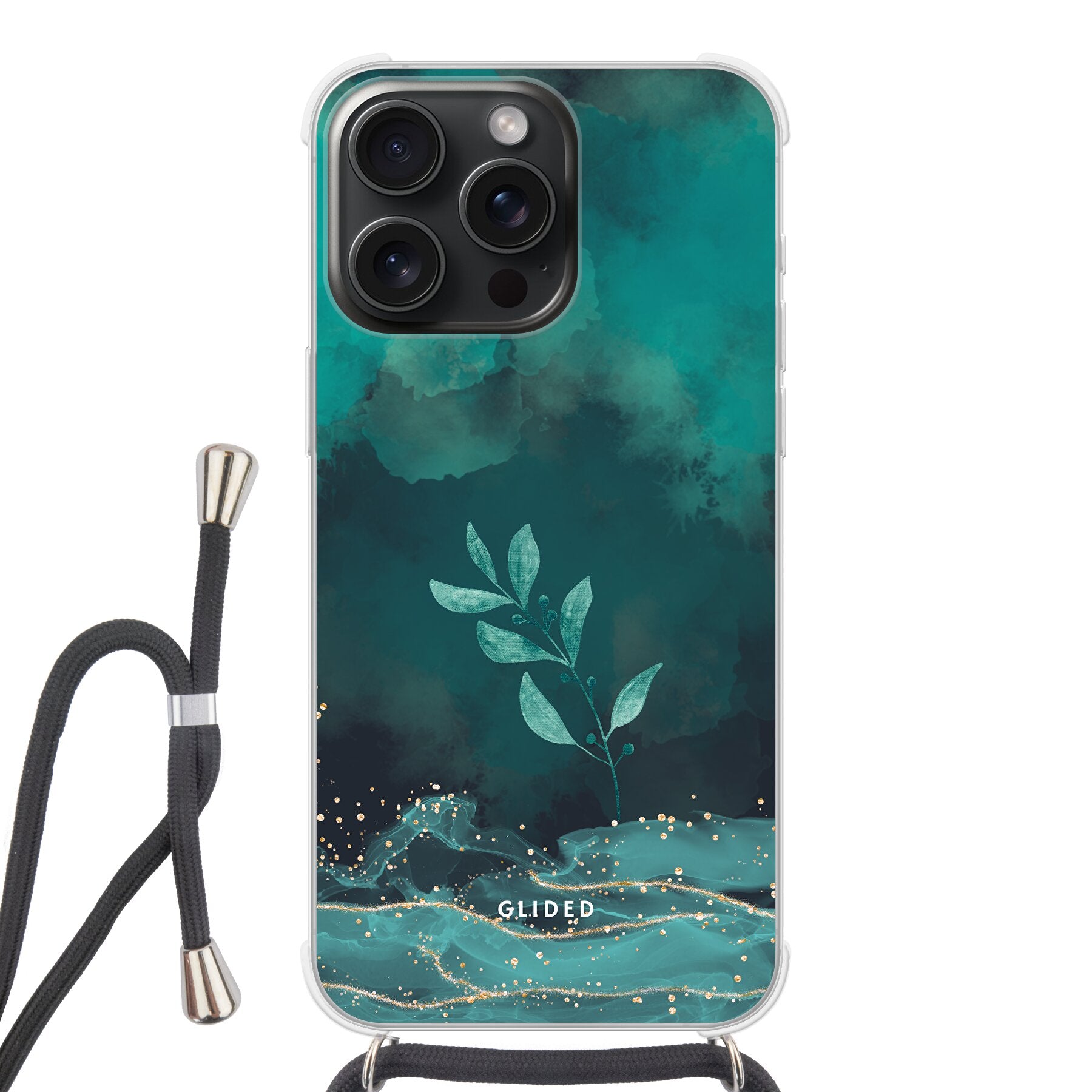 Mystic Bloom - iPhone 15 Pro Max Handyhülle Crossbody case mit Band