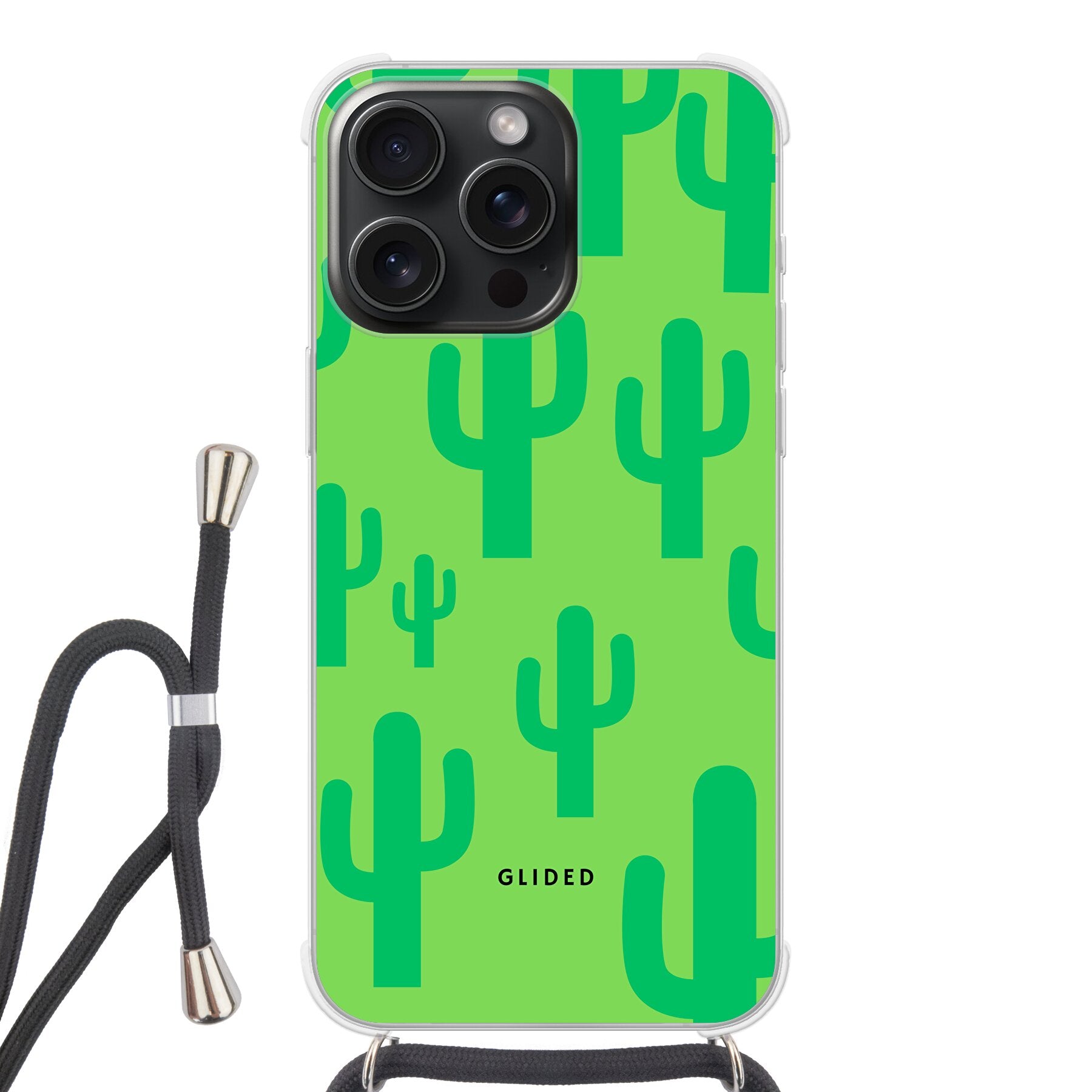 Cactus Spikes - iPhone 15 Pro Max - Crossbody case mit Band