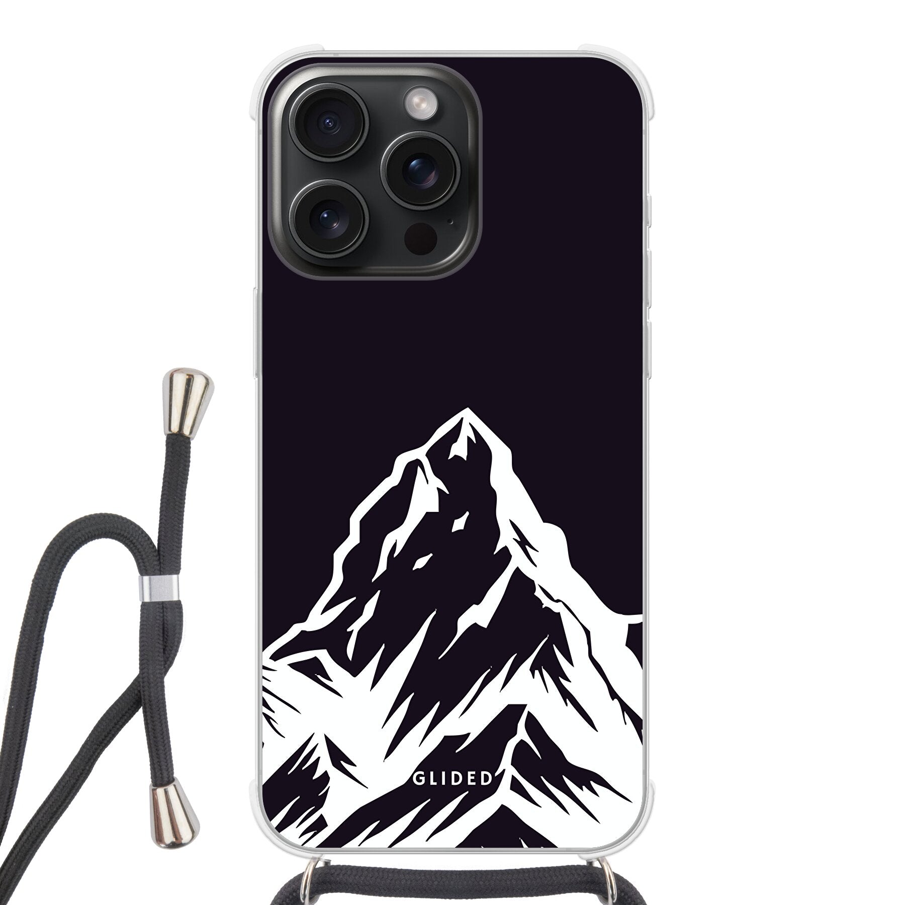 Alpine Adventure - iPhone 15 Pro Max - Crossbody case mit Band