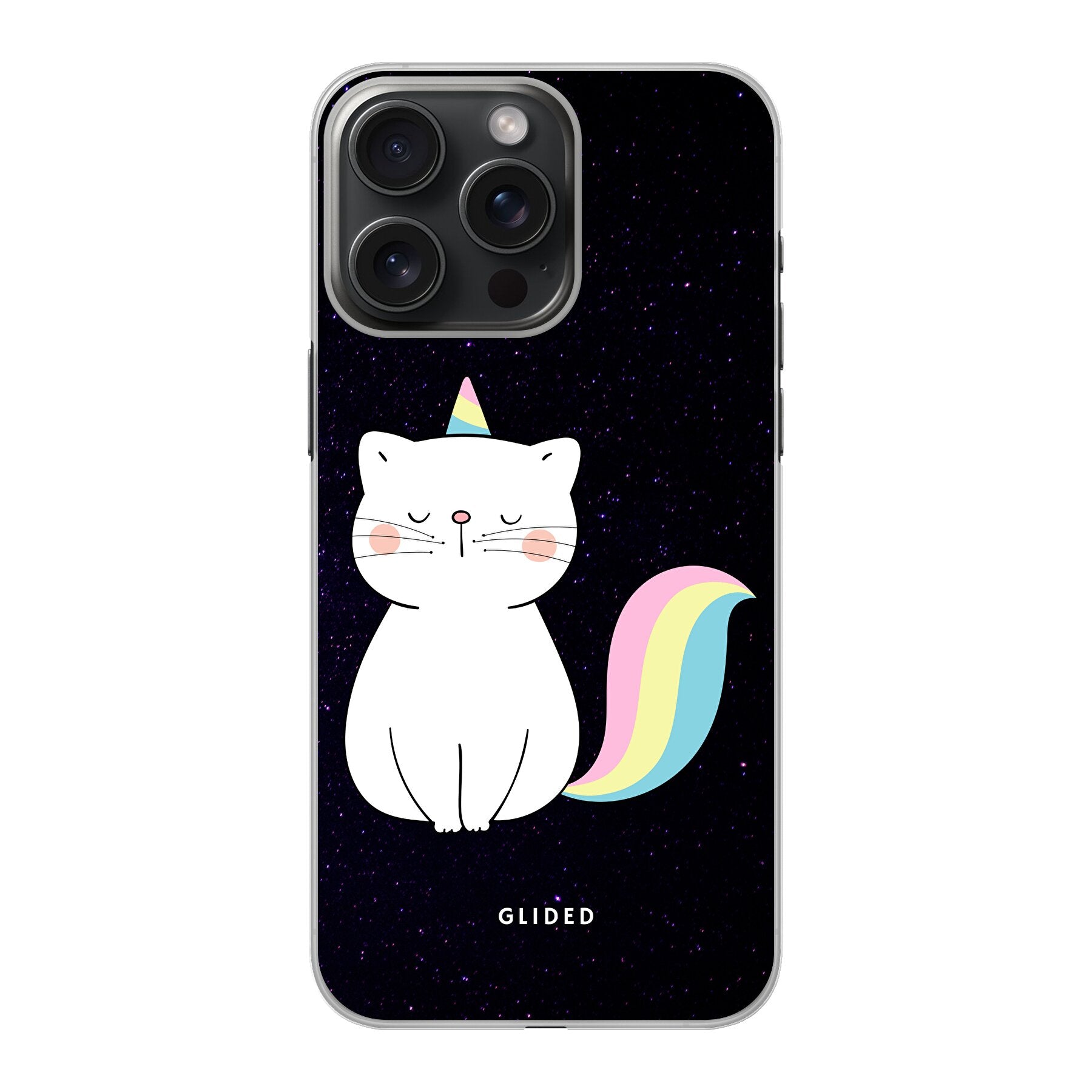 Unicorn Cat - iPhone 15 Pro Max Handyhülle Hard Case