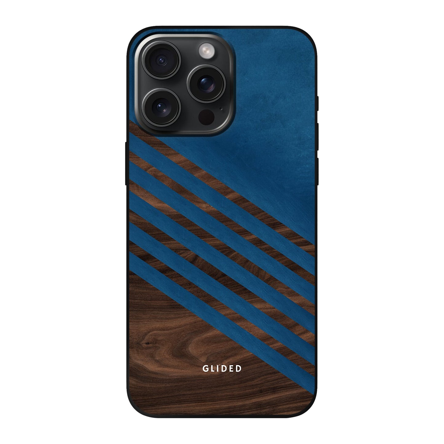 Blue Wood - iPhone 15 Pro Max Handyhülle Soft case