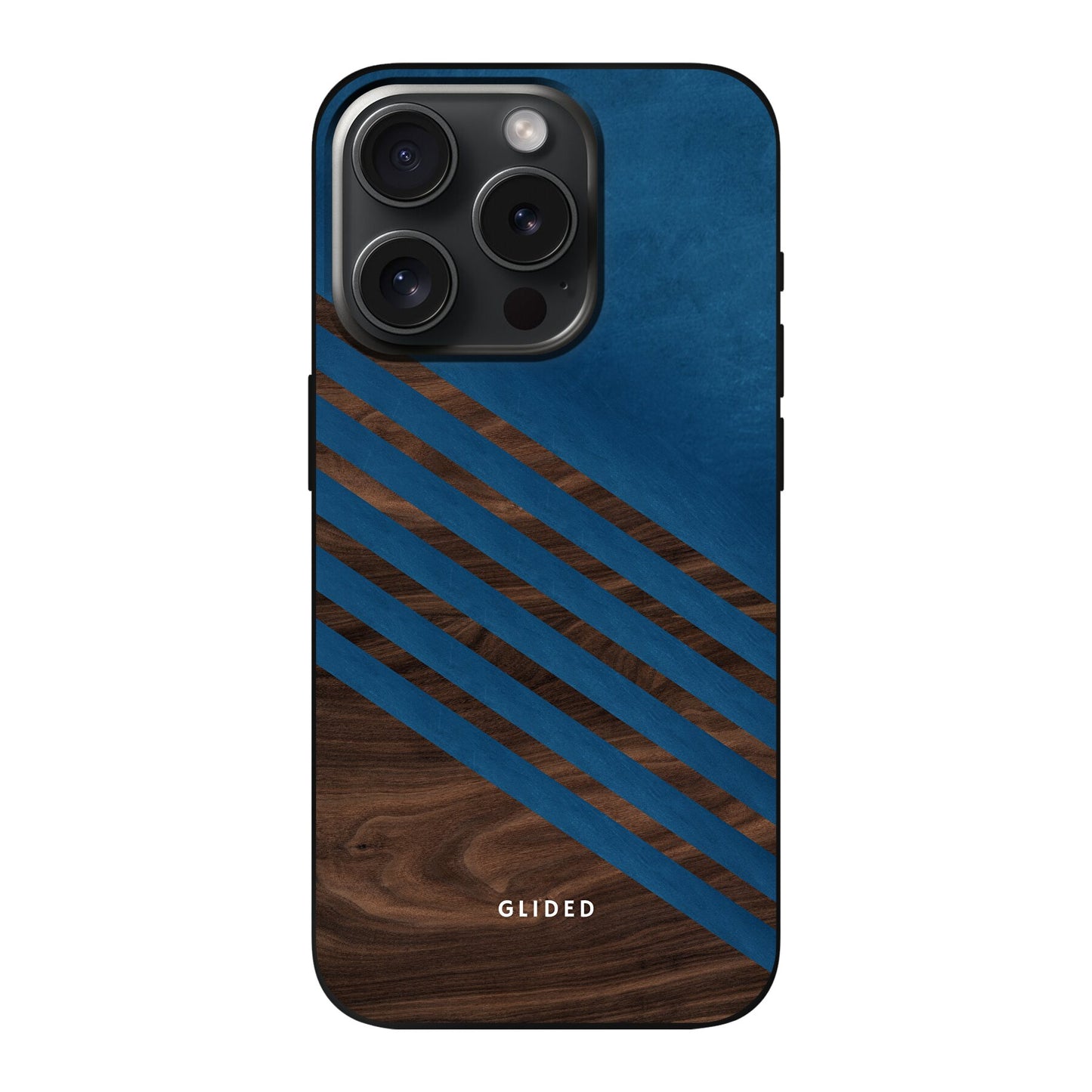 Blue Wood - iPhone 15 Pro Handyhülle Soft case