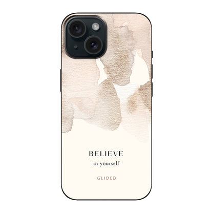 Believe in yourself - iPhone 15 Handyhülle Soft case