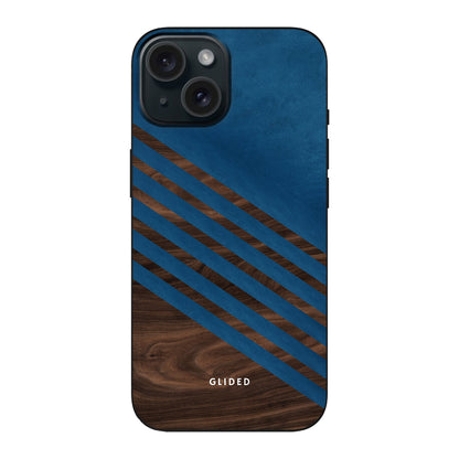 Blue Wood - iPhone 15 Handyhülle Soft case