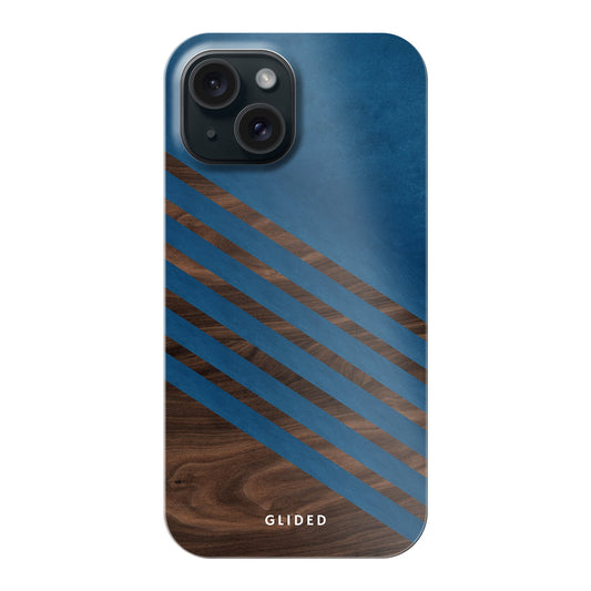 Blue Wood - iPhone 15 Handyhülle Tough case