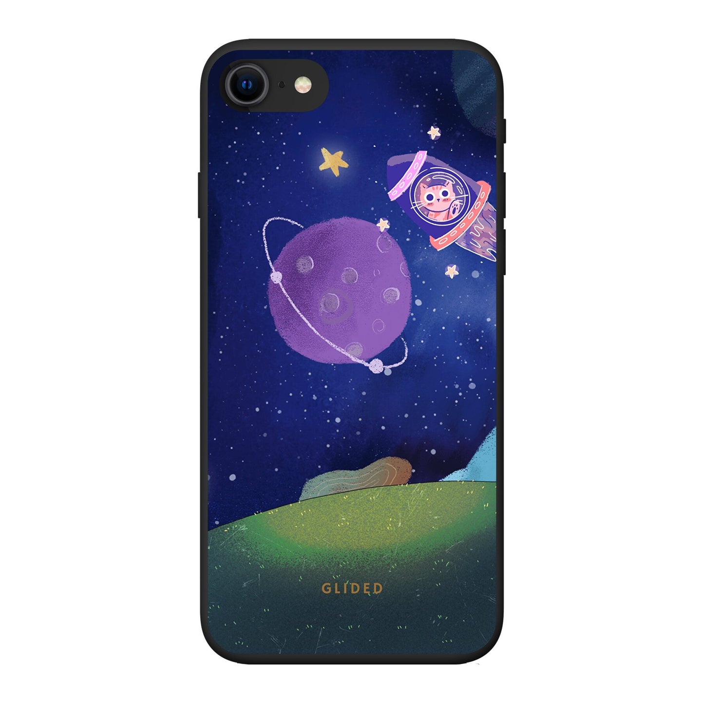 Galaxy Cat - iPhone 7 Handyhülle Biologisch Abbaubar